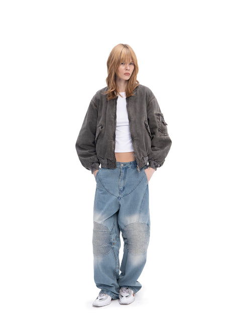 DOUBLE-SIDED BOMBER BROWN