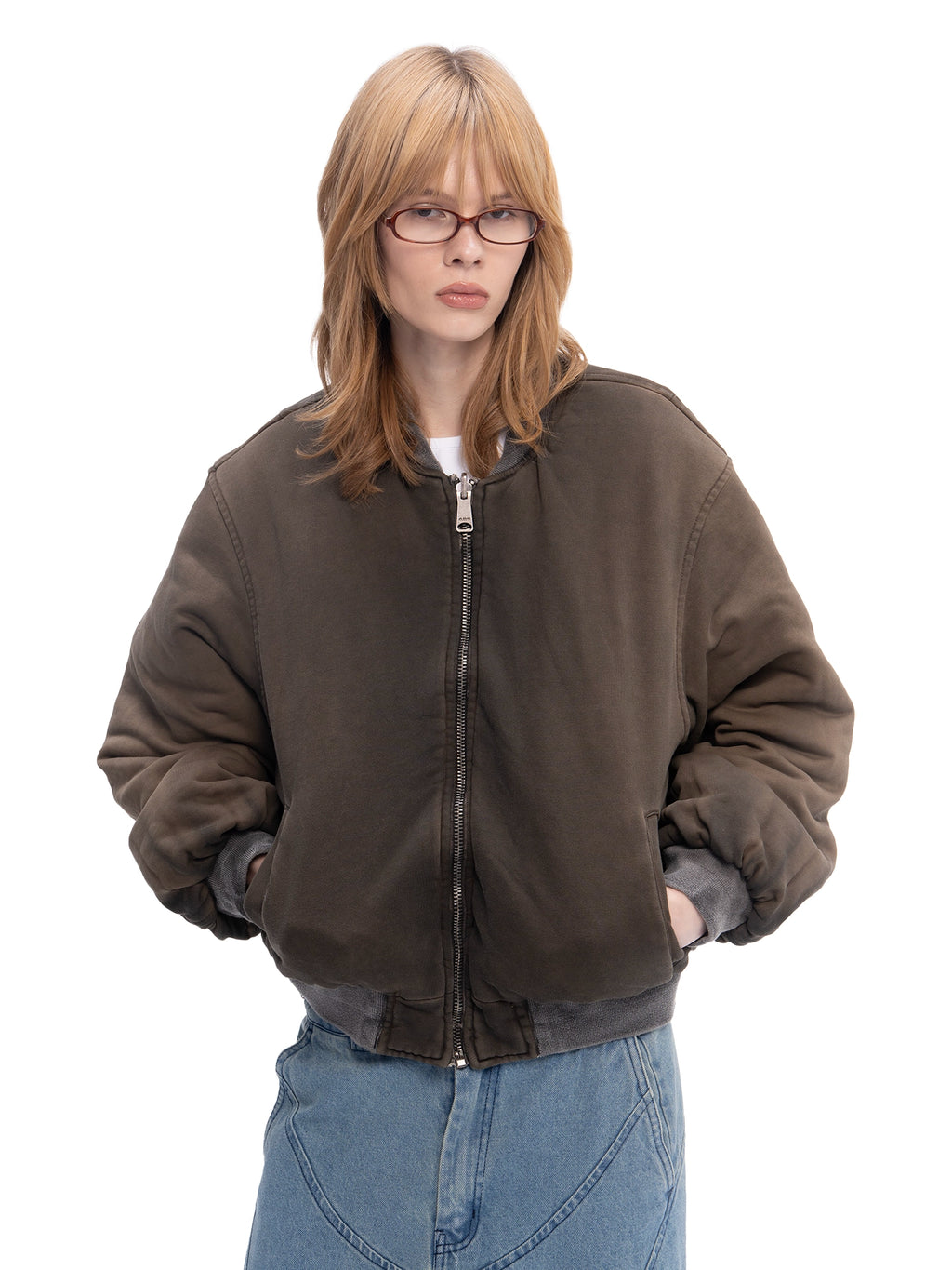 DOUBLE-SIDED BOMBER BROWN