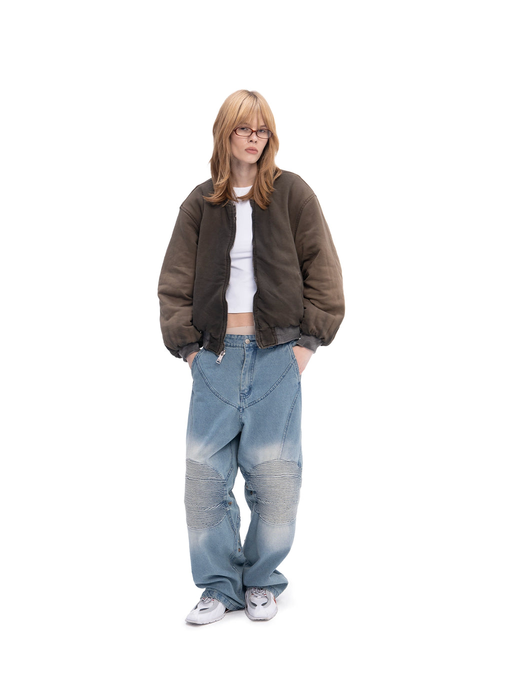 DOUBLE-SIDED BOMBER BROWN