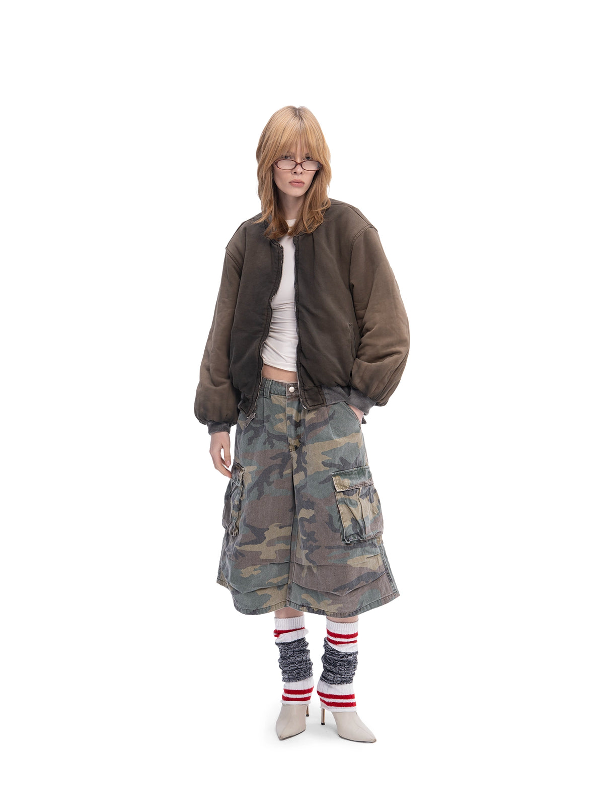 DOUBLE-SIDED BOMBER BROWN