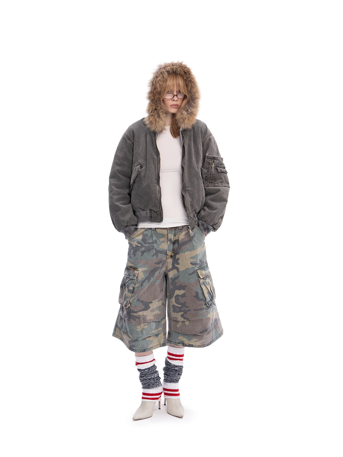 DOUBLE-SIDED BOMBER BROWN