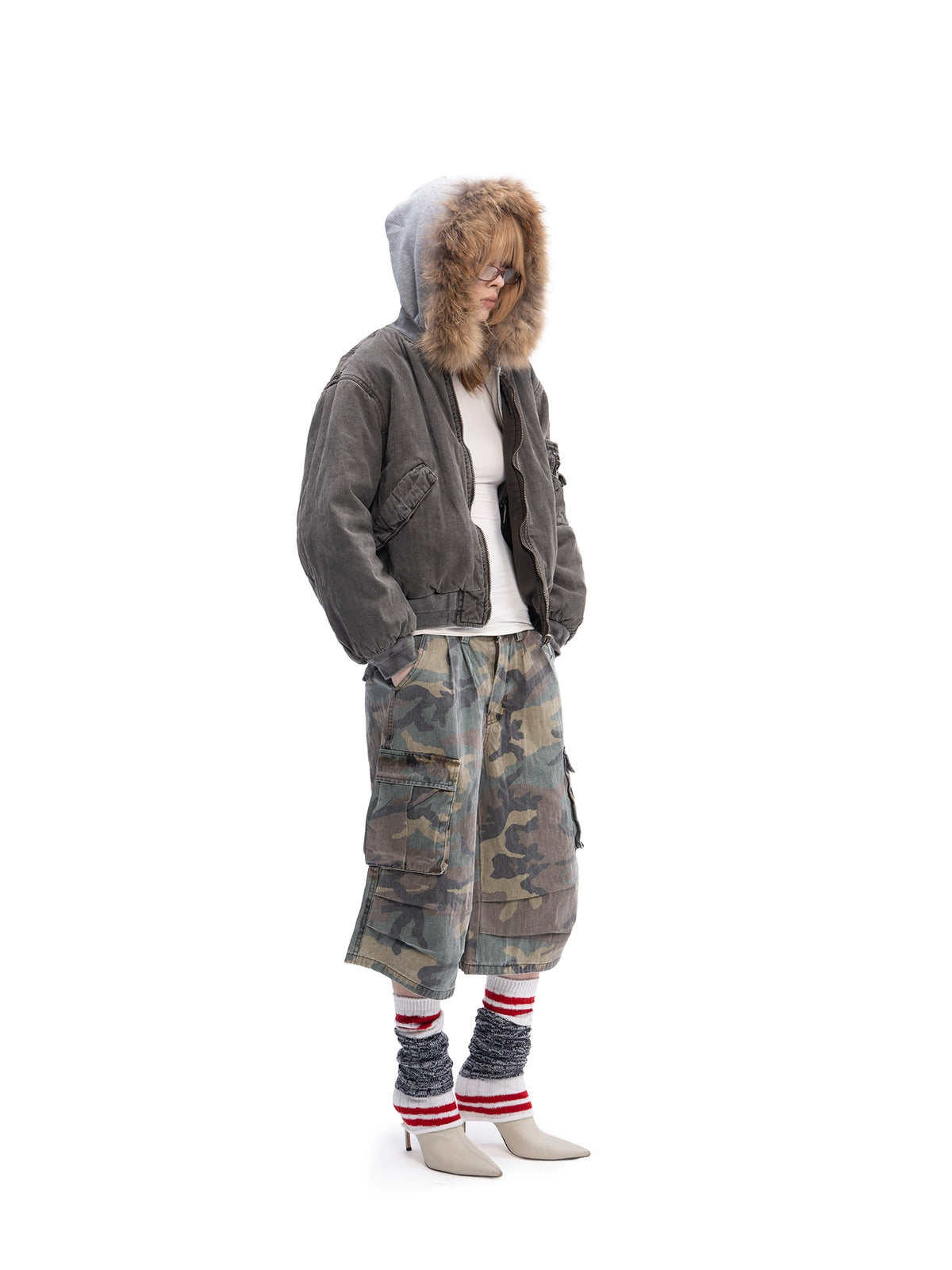 DOUBLE-SIDED BOMBER BROWN