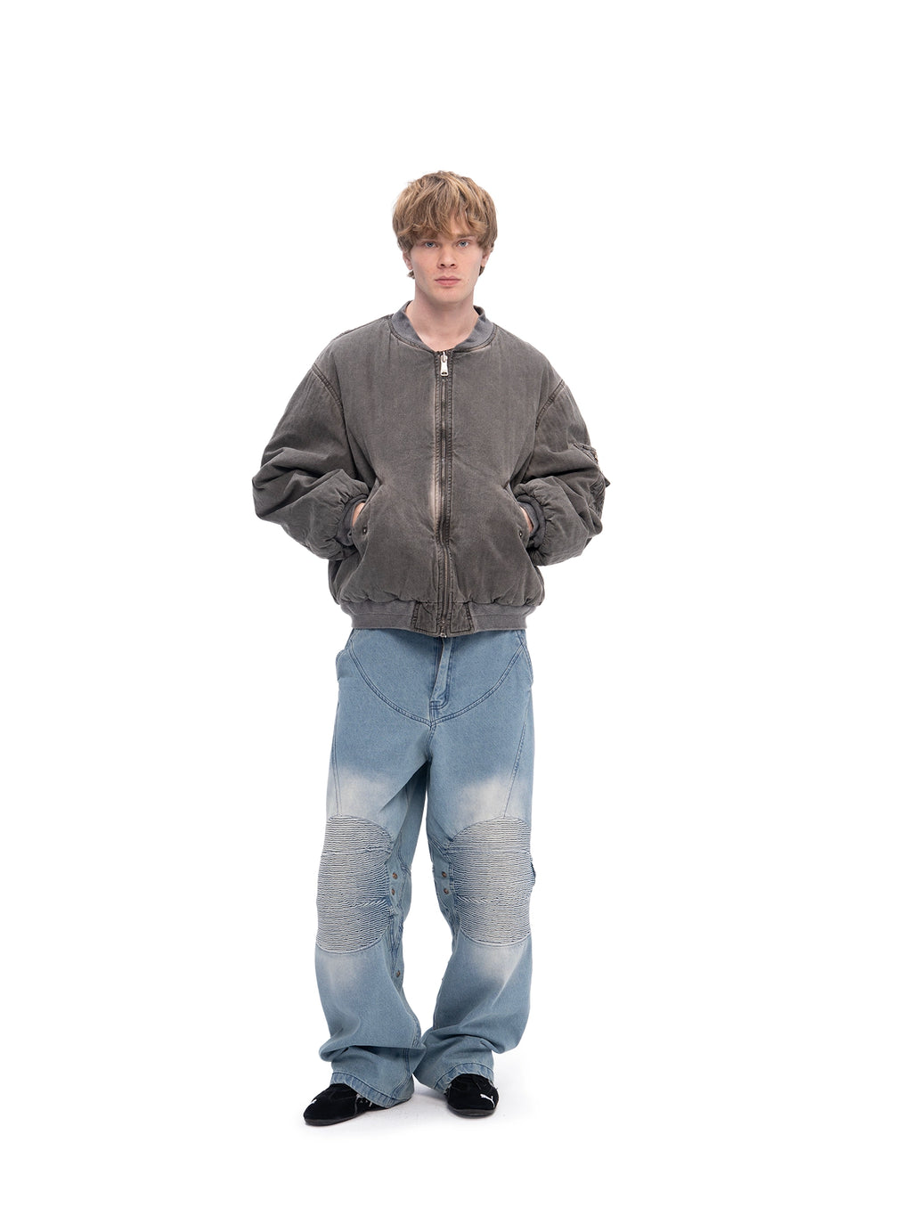 DOUBLE-SIDED BOMBER BROWN