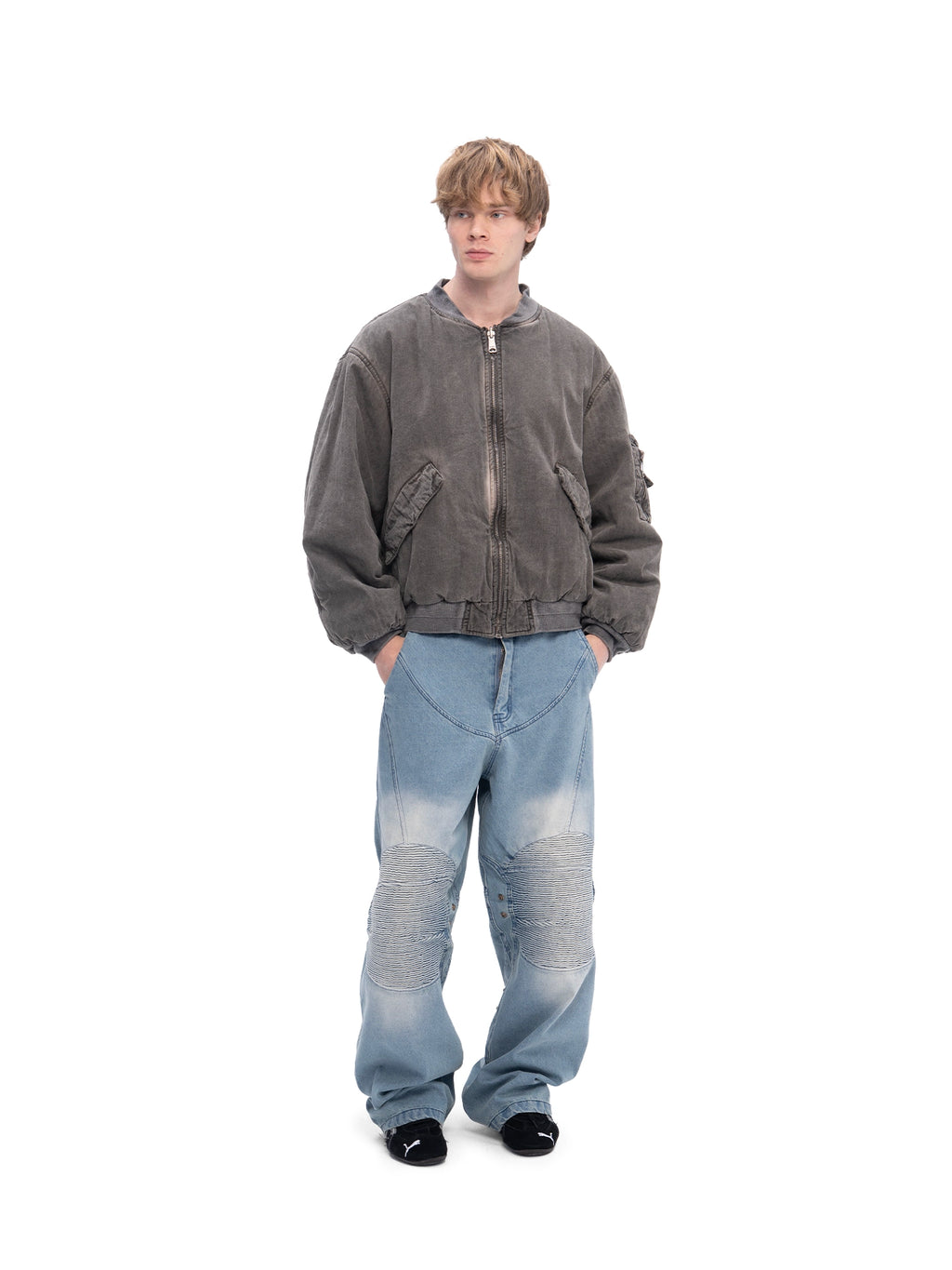 DOUBLE-SIDED BOMBER BROWN