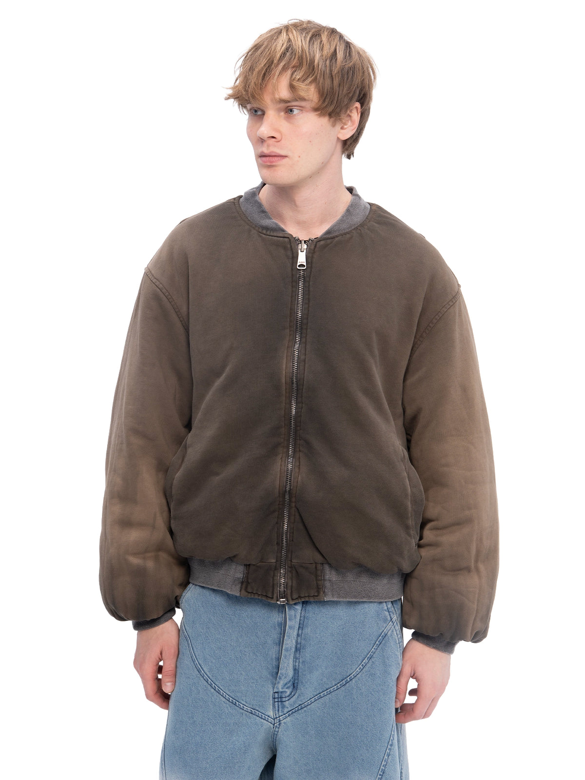 DOUBLE-SIDED BOMBER BROWN