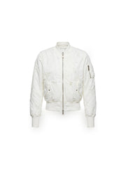 DOUBLE-SIDED SLIM BOMBER WHITE