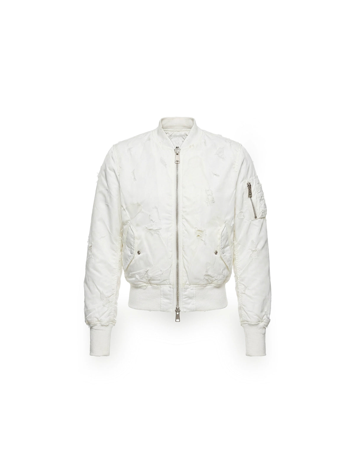 DOUBLE-SIDED SLIM BOMBER WHITE