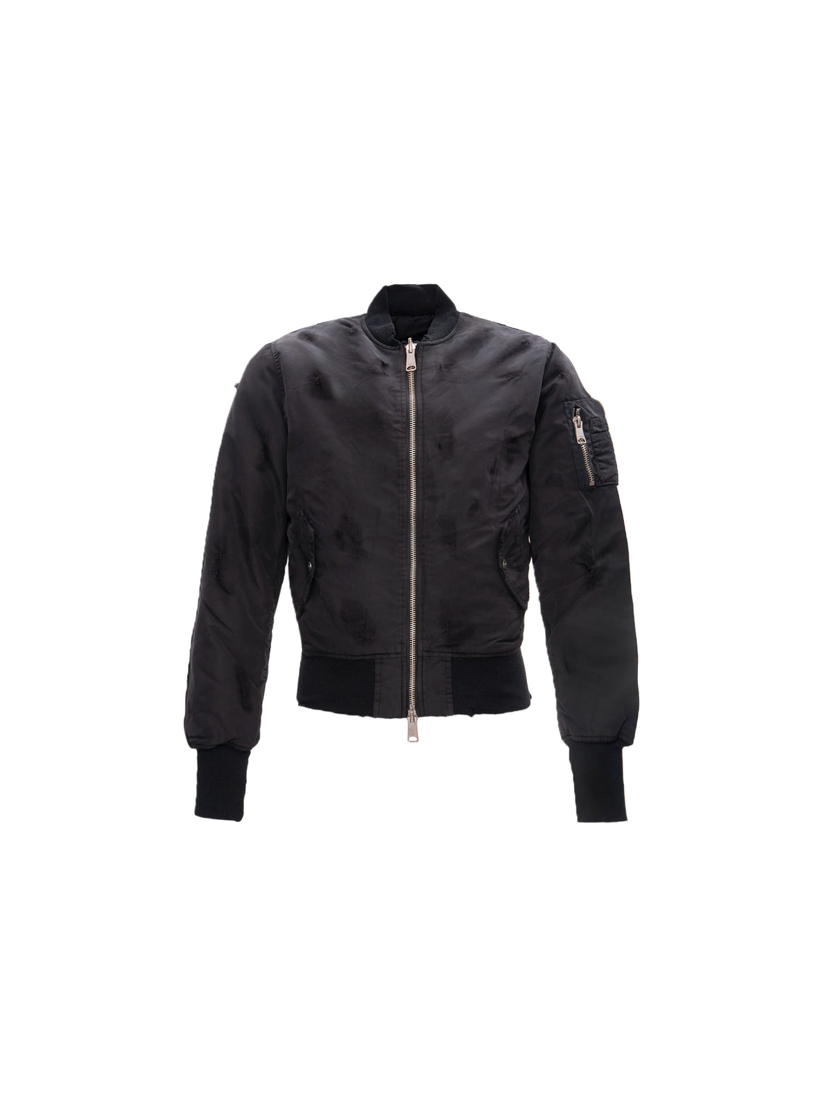 DOUBLE-SIDED SLIM BOMBER BLACK