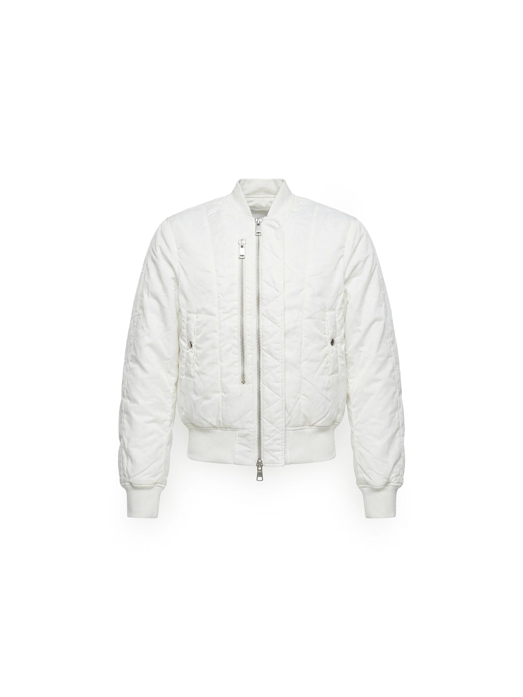 DOUBLE-SIDED SLIM BOMBER WHITE