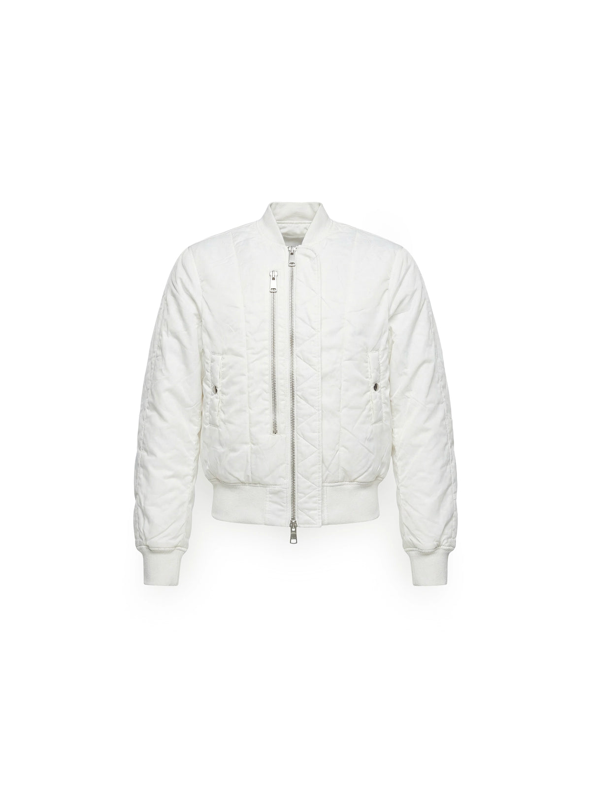 DOUBLE-SIDED SLIM BOMBER WHITE