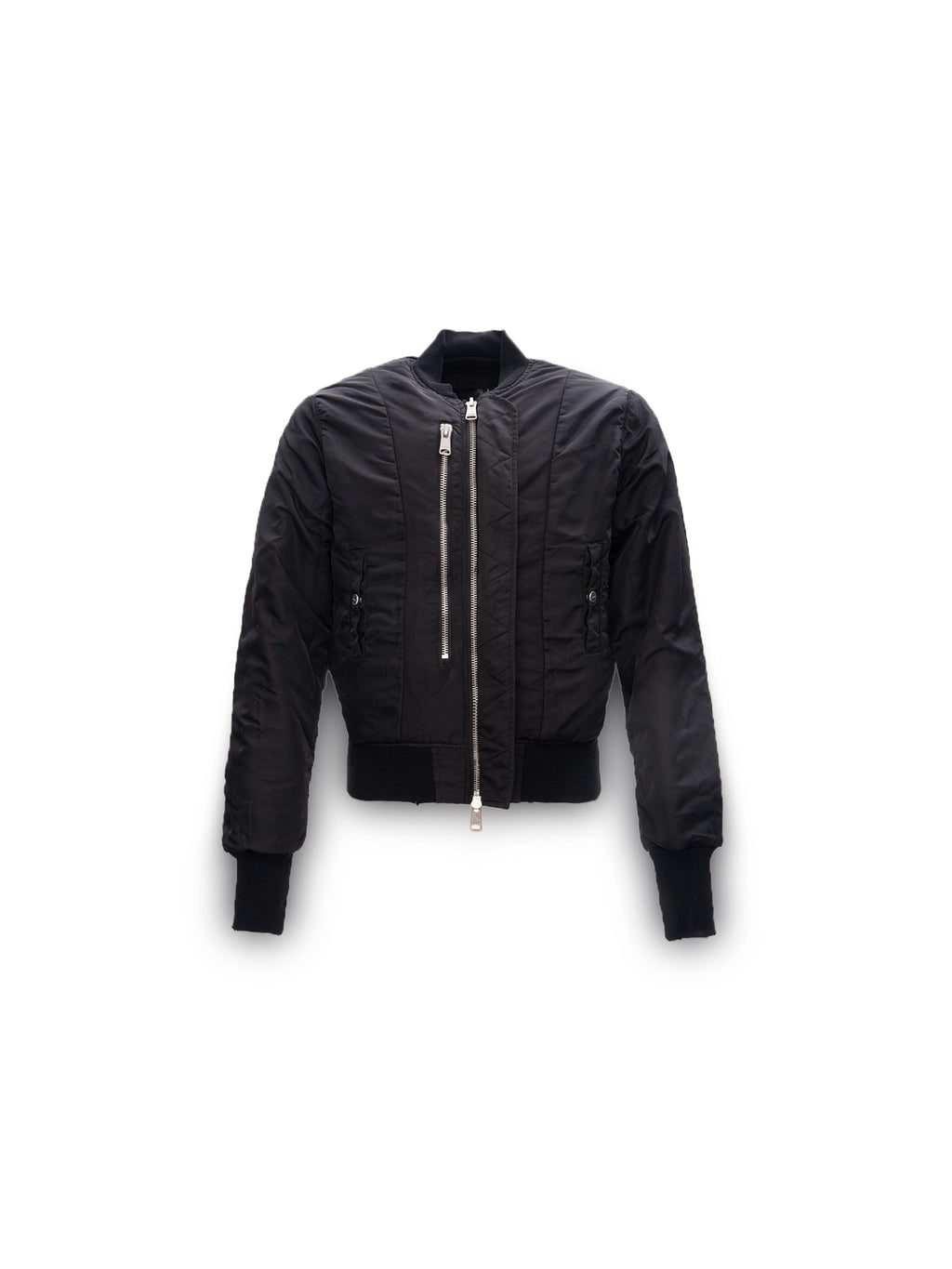 DOUBLE-SIDED SLIM BOMBER BLACK