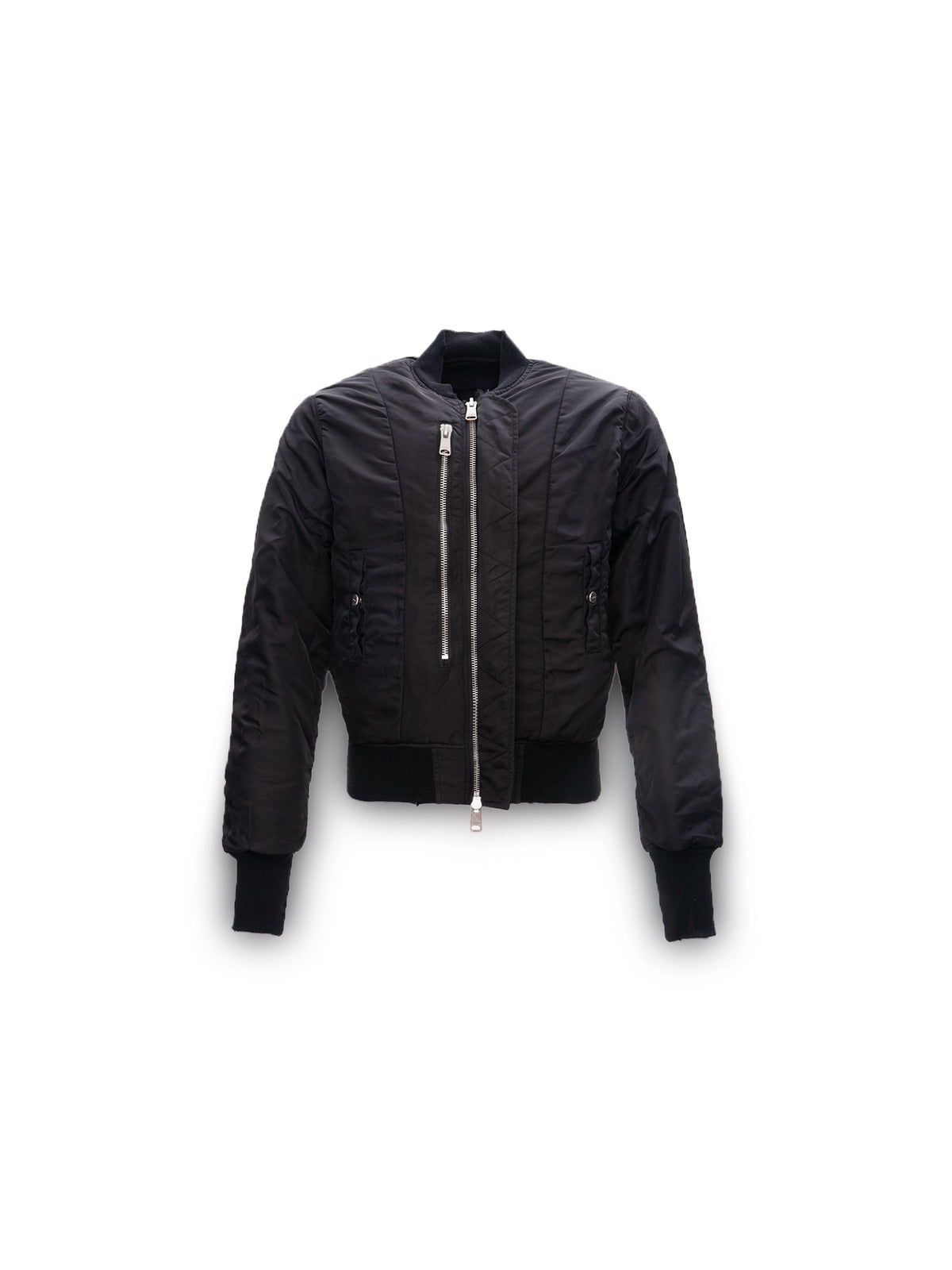 DOUBLE-SIDED SLIM BOMBER BLACK