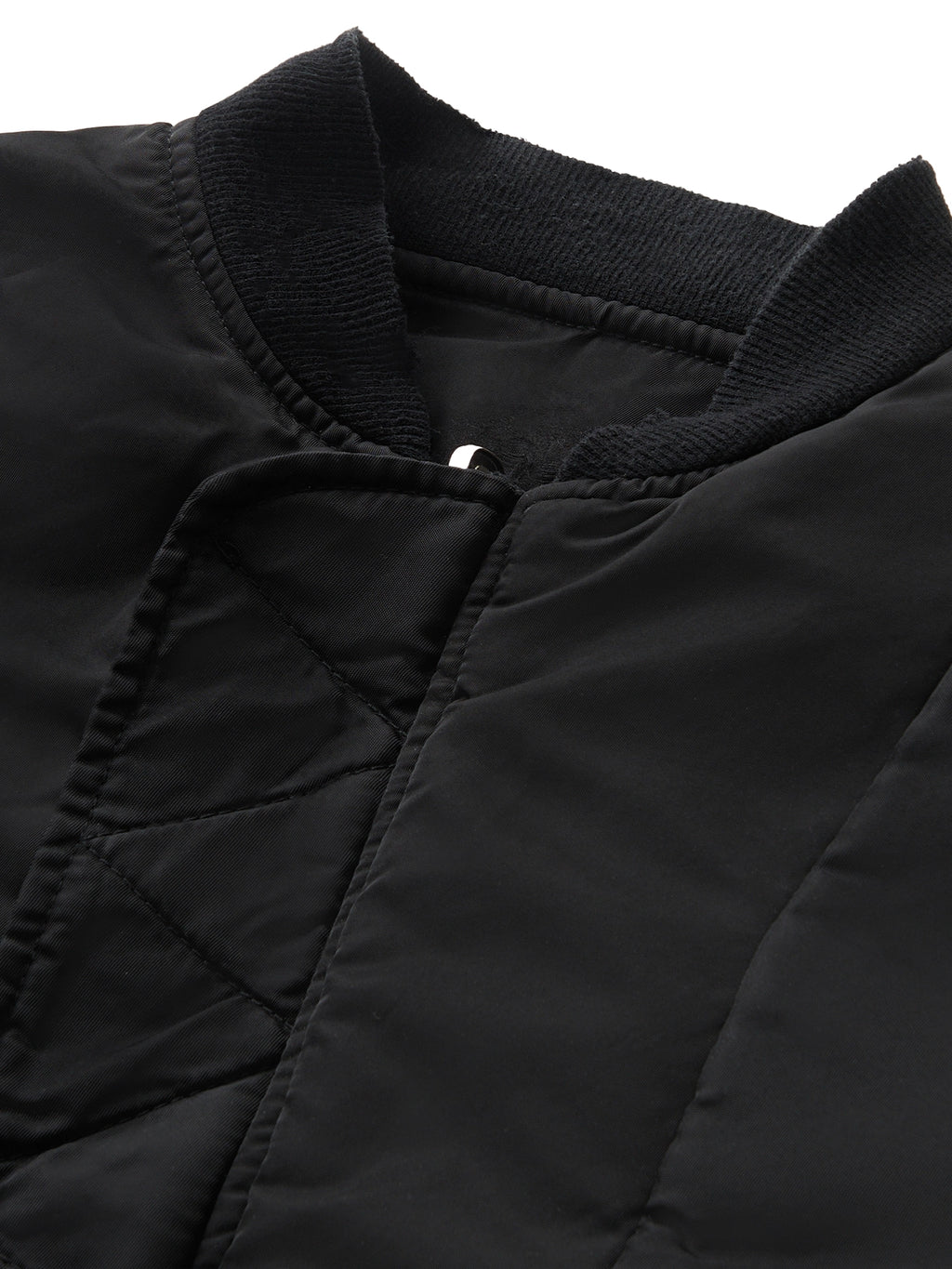 DOUBLE-SIDED SLIM BOMBER BLACK