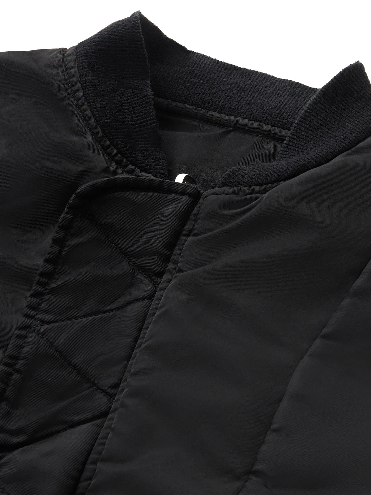DOUBLE-SIDED SLIM BOMBER BLACK