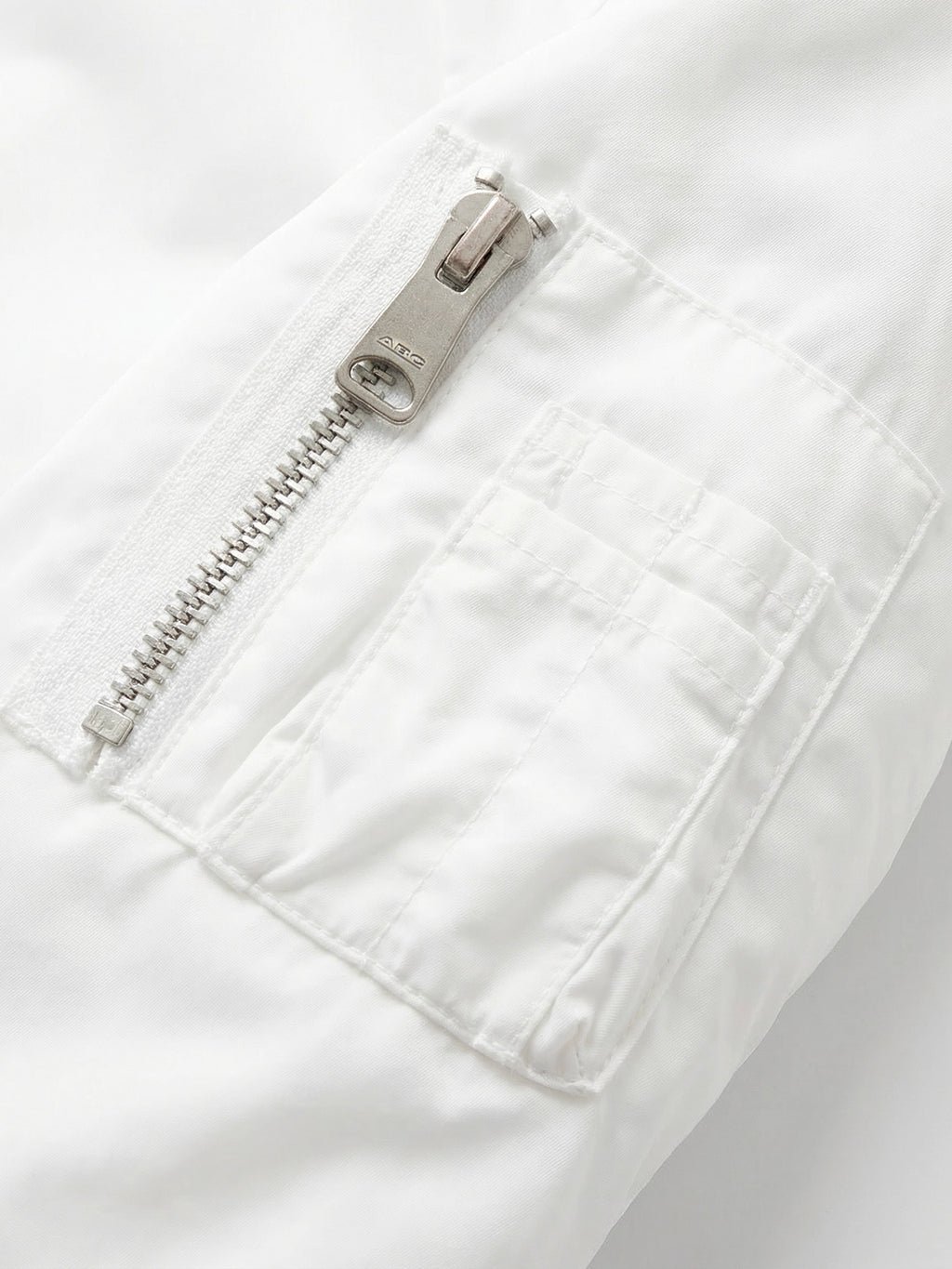 DOUBLE-SIDED SLIM BOMBER WHITE