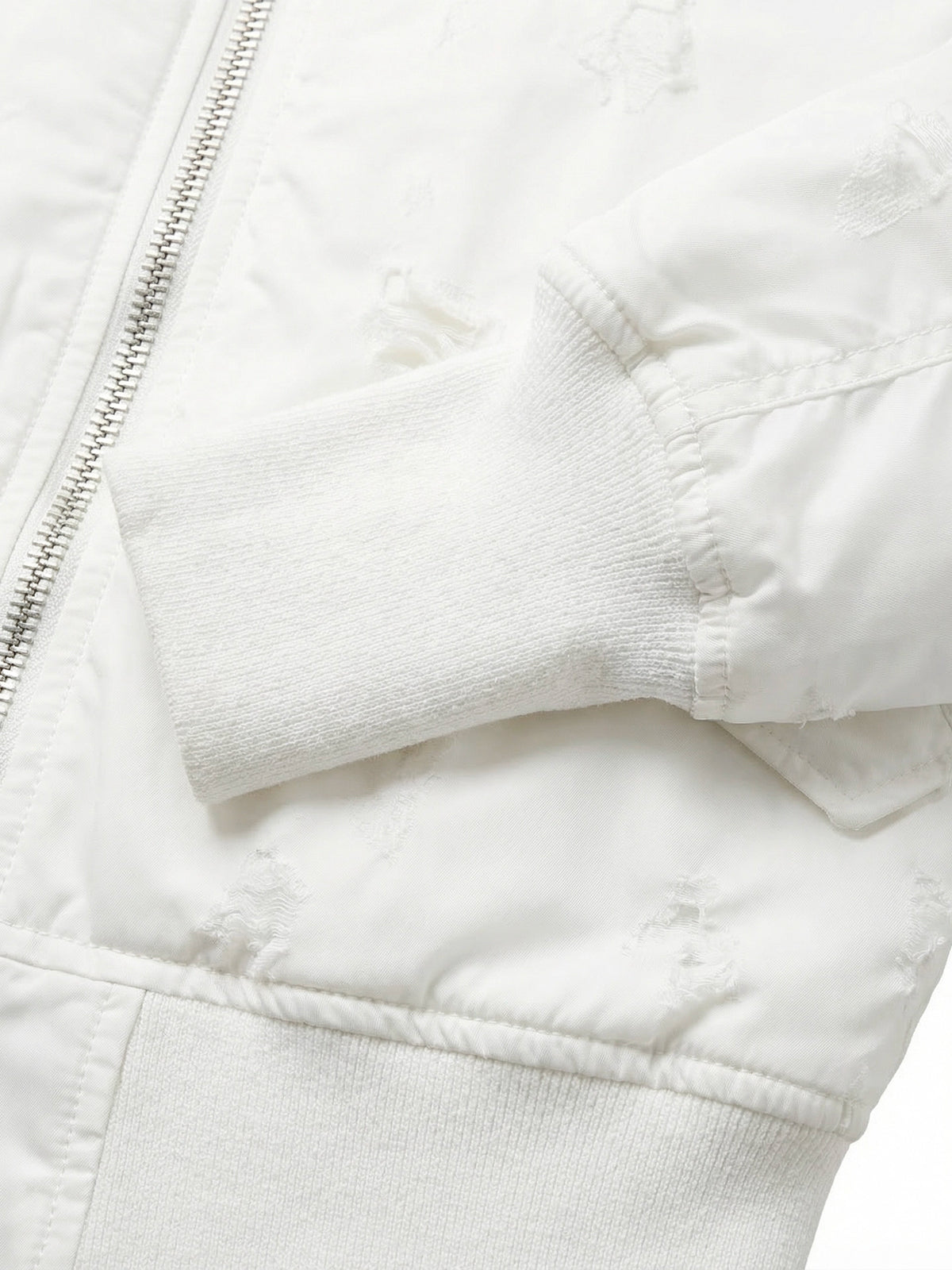 DOUBLE-SIDED SLIM BOMBER WHITE