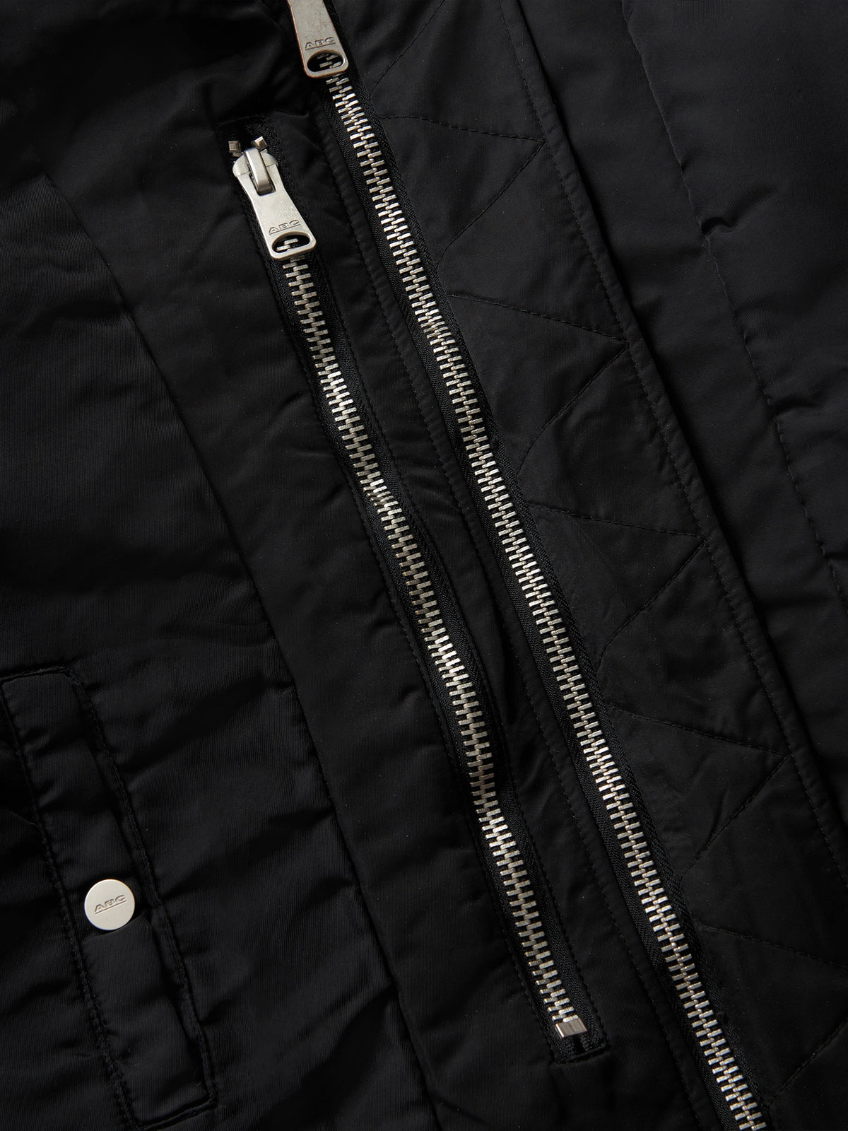 DOUBLE-SIDED SLIM BOMBER BLACK