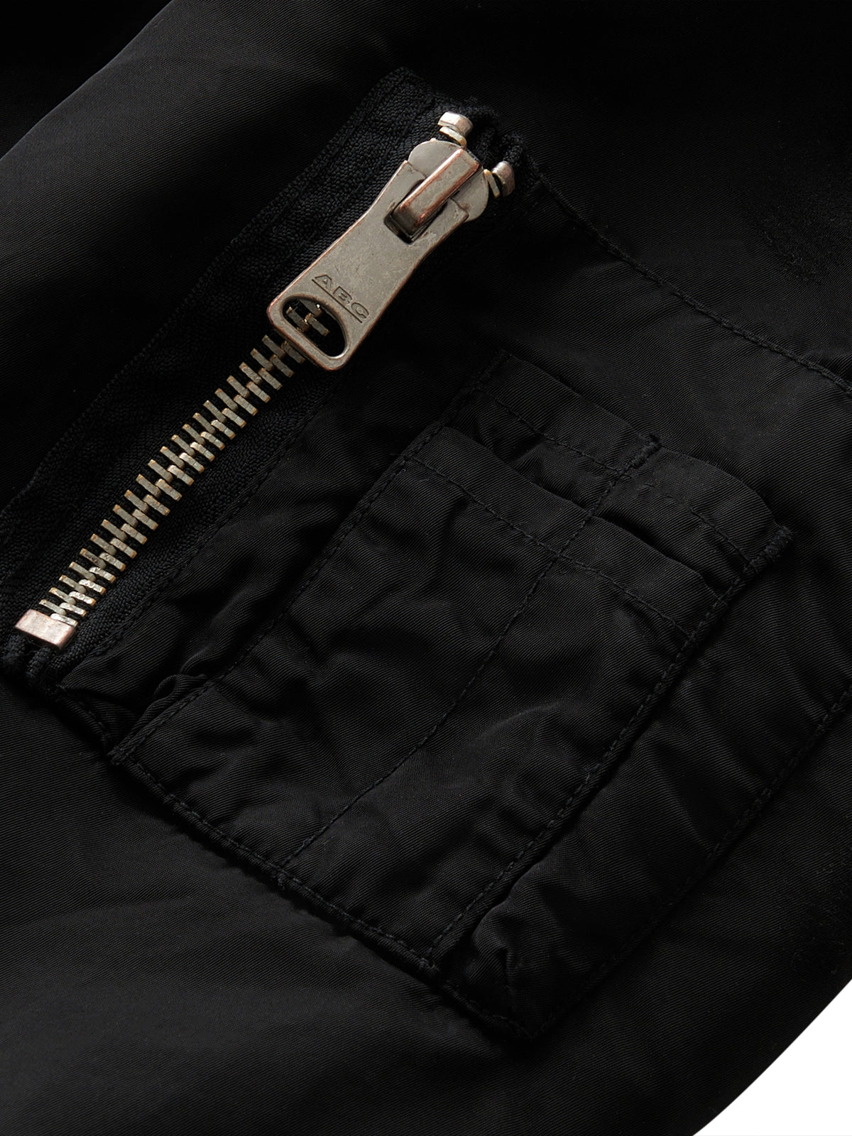 DOUBLE-SIDED SLIM BOMBER BLACK