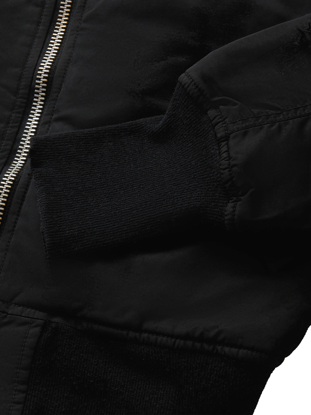 DOUBLE-SIDED SLIM BOMBER BLACK