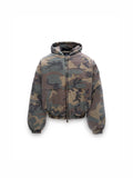 CROPPED BOMBER CAMO