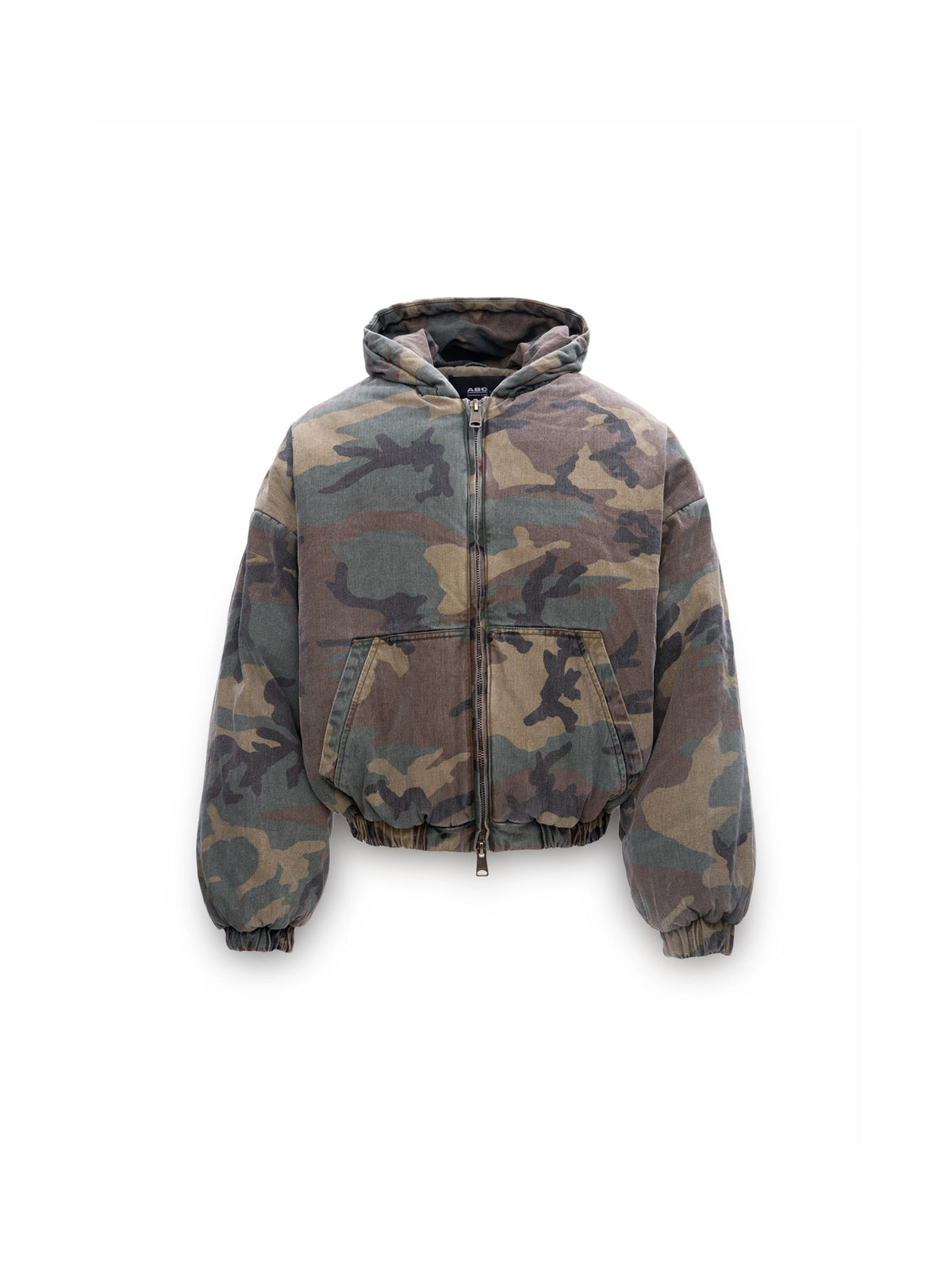 CROPPED BOMBER CAMO