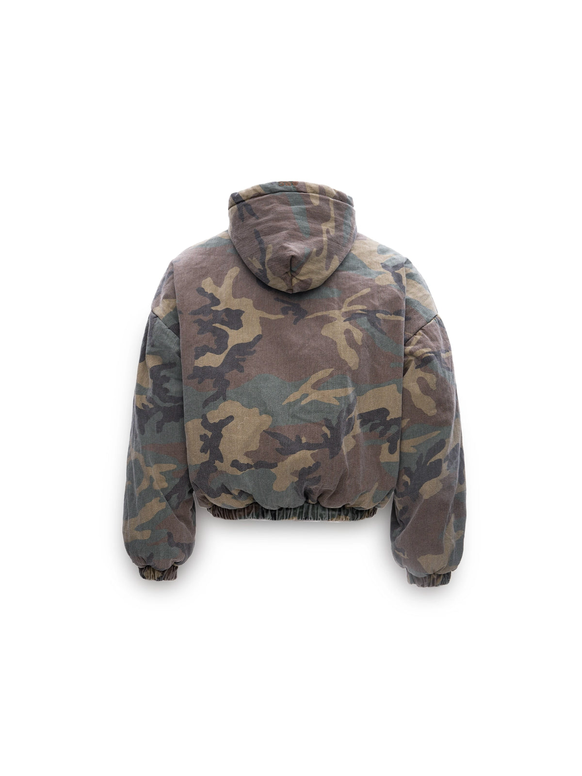 CROPPED BOMBER CAMO