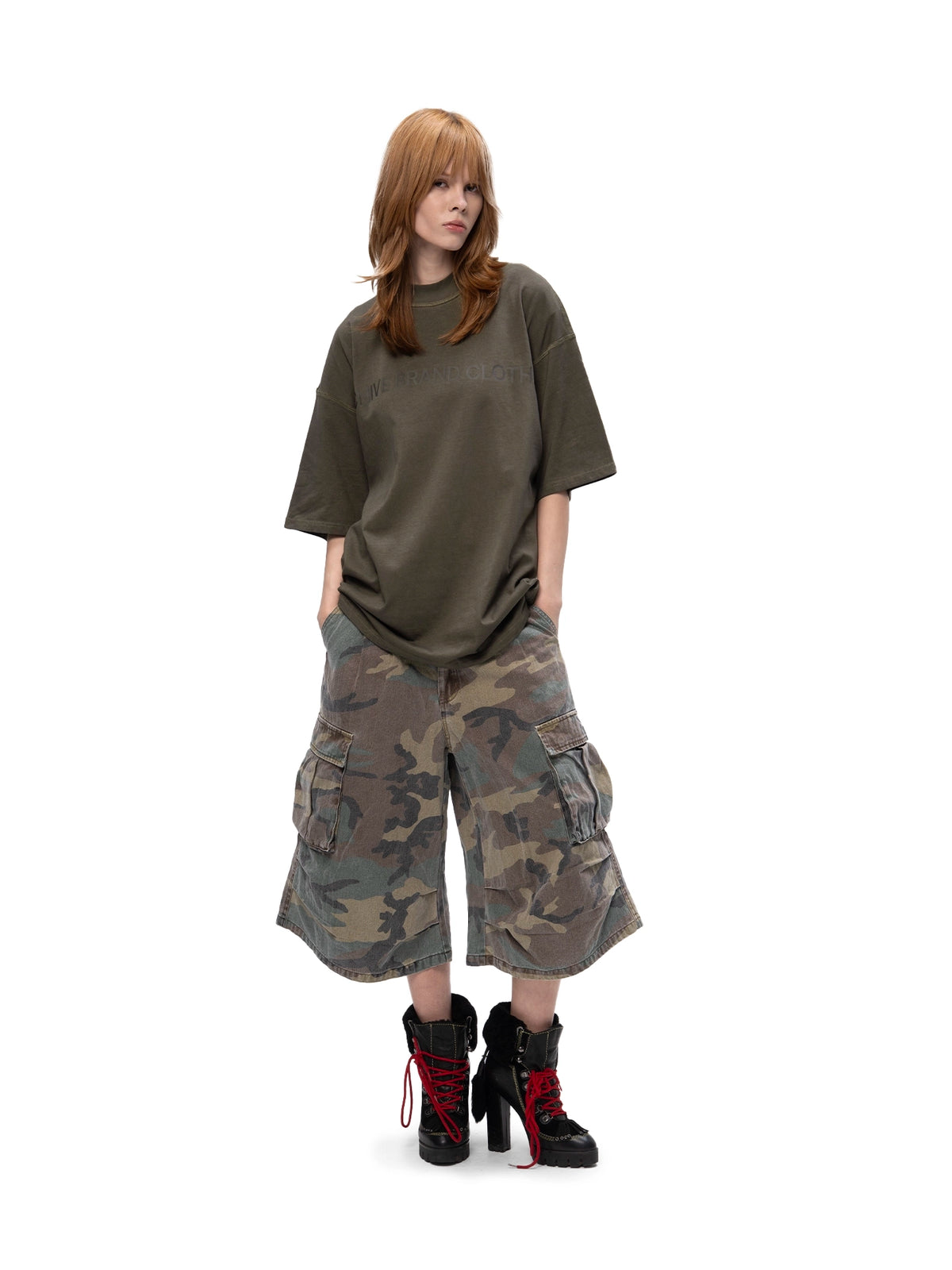 DOUBLE-SIDED T-SHIRT ABC KHAKI