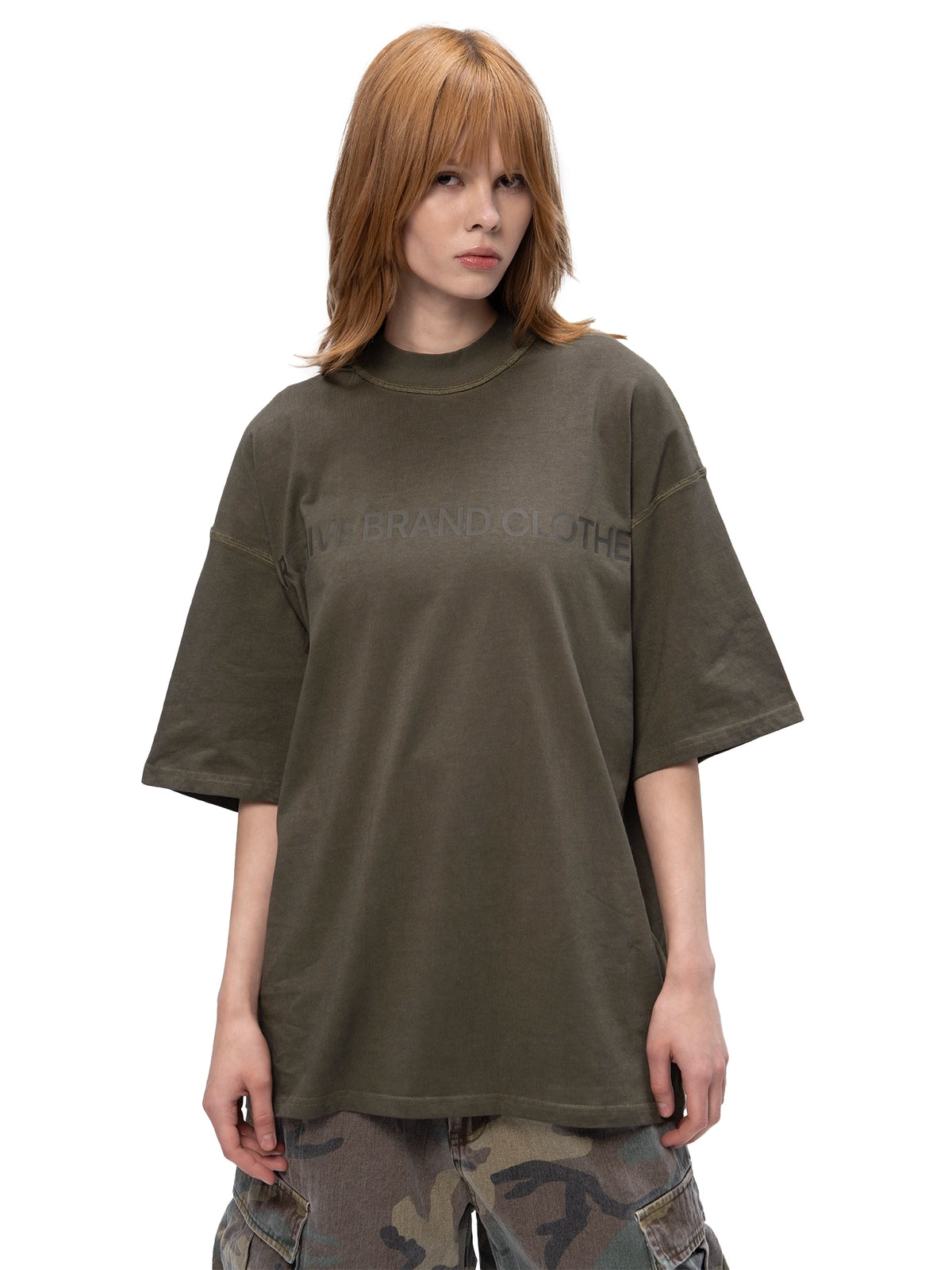DOUBLE-SIDED T-SHIRT ABC KHAKI