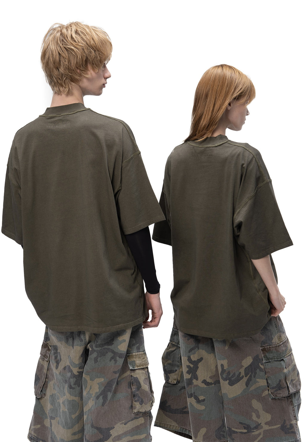 DOUBLE-SIDED T-SHIRT ABC KHAKI