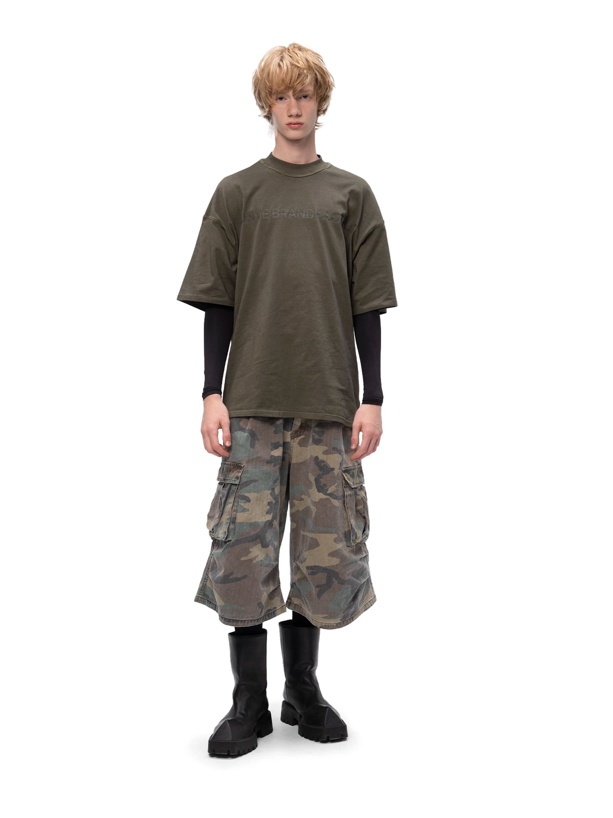 DOUBLE-SIDED T-SHIRT ABC KHAKI