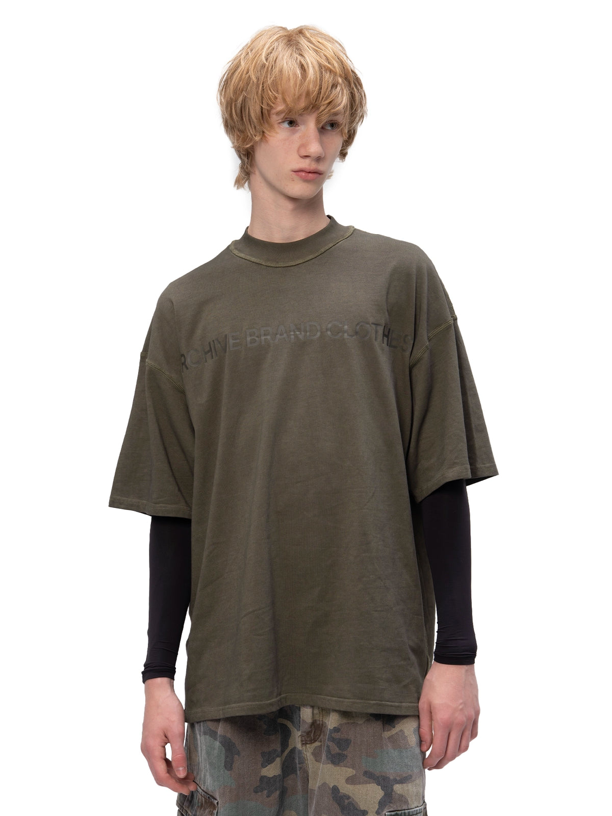 DOUBLE-SIDED T-SHIRT ABC KHAKI