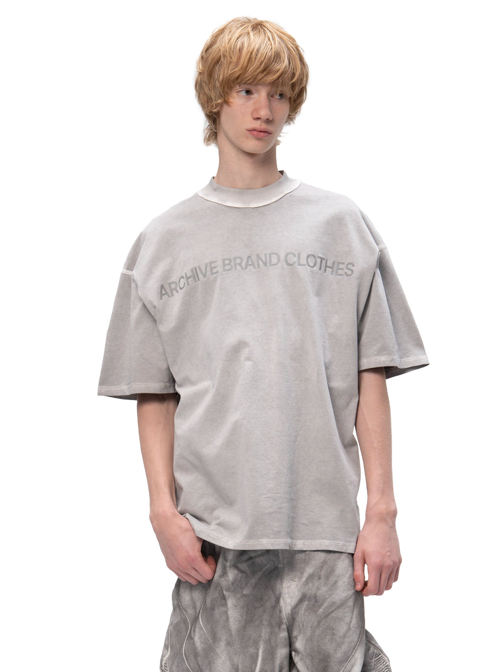 DOUBLE-SIDED T-SHIRT ABC GREY
