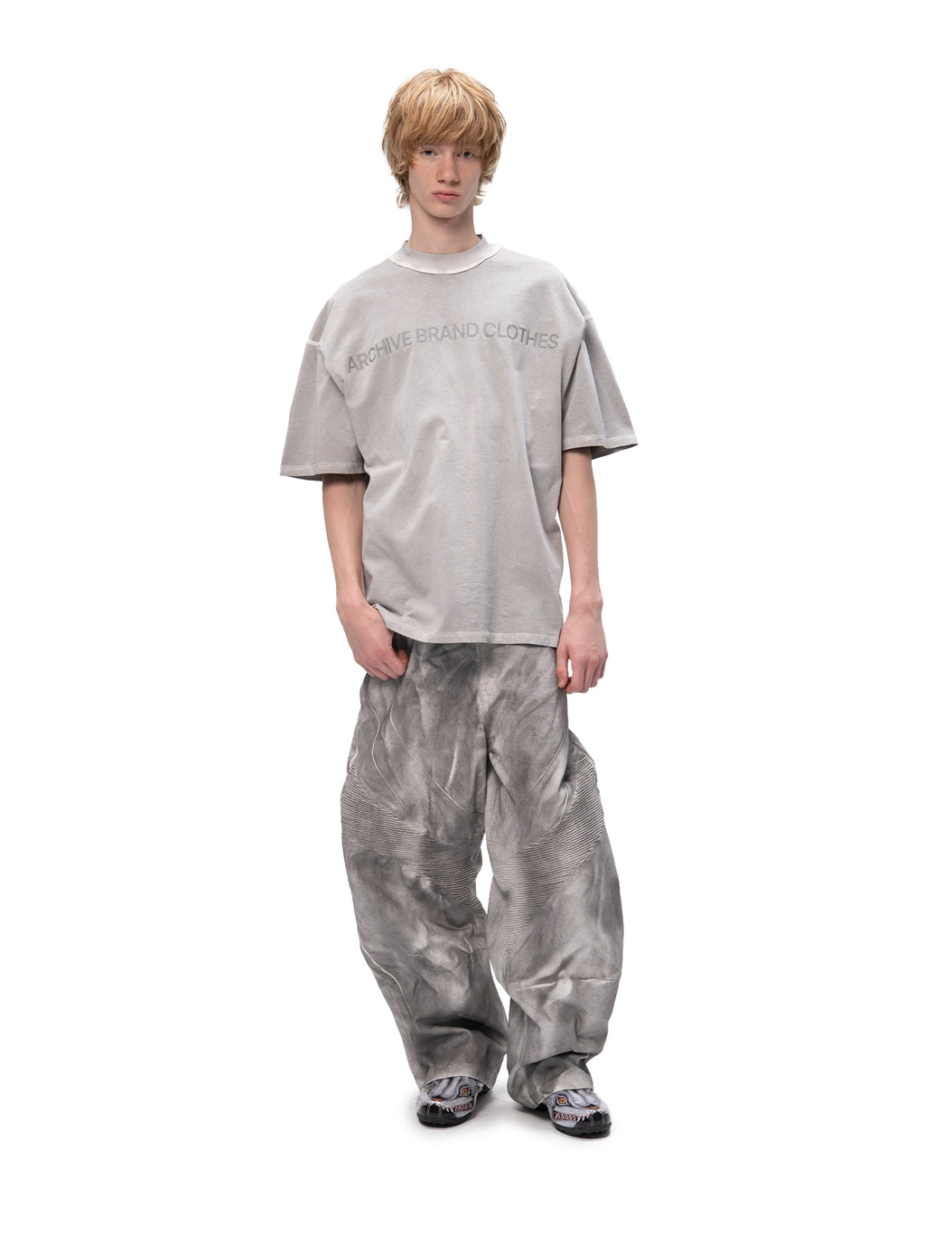 DOUBLE-SIDED T-SHIRT ABC GREY