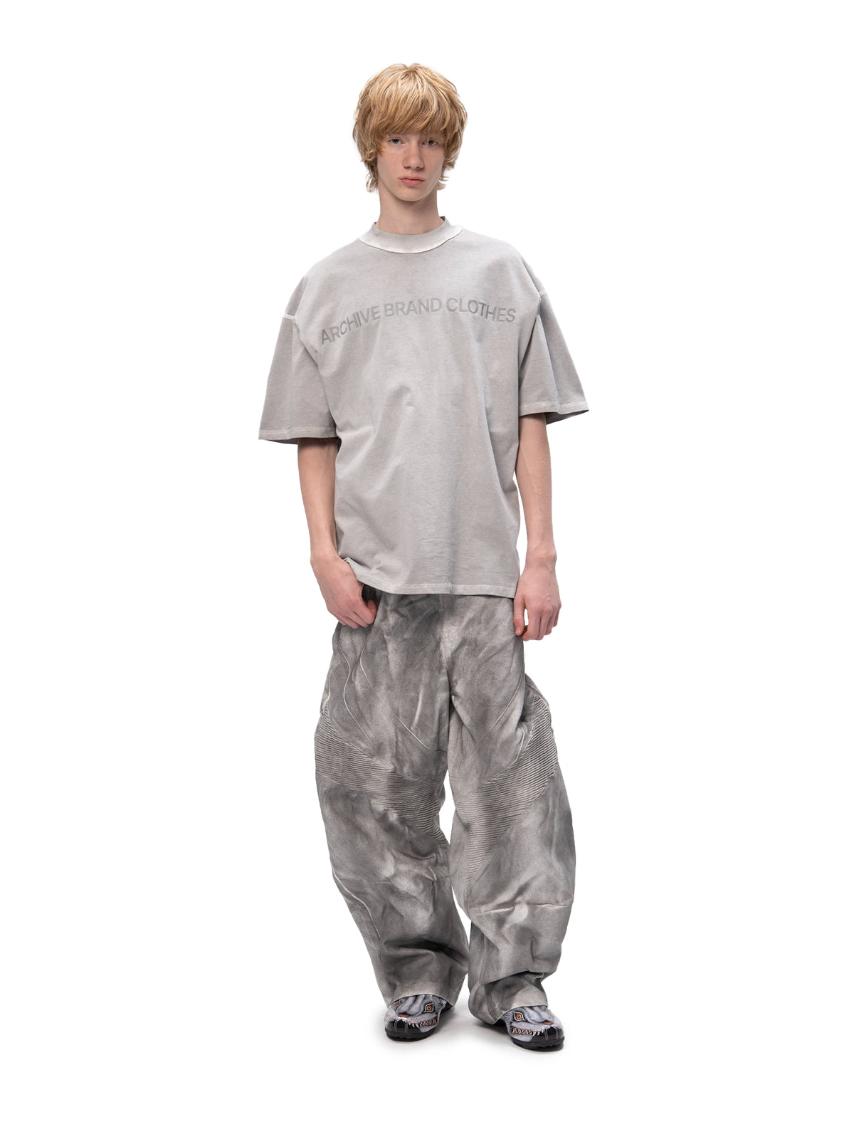 DOUBLE-SIDED T-SHIRT ABC GREY
