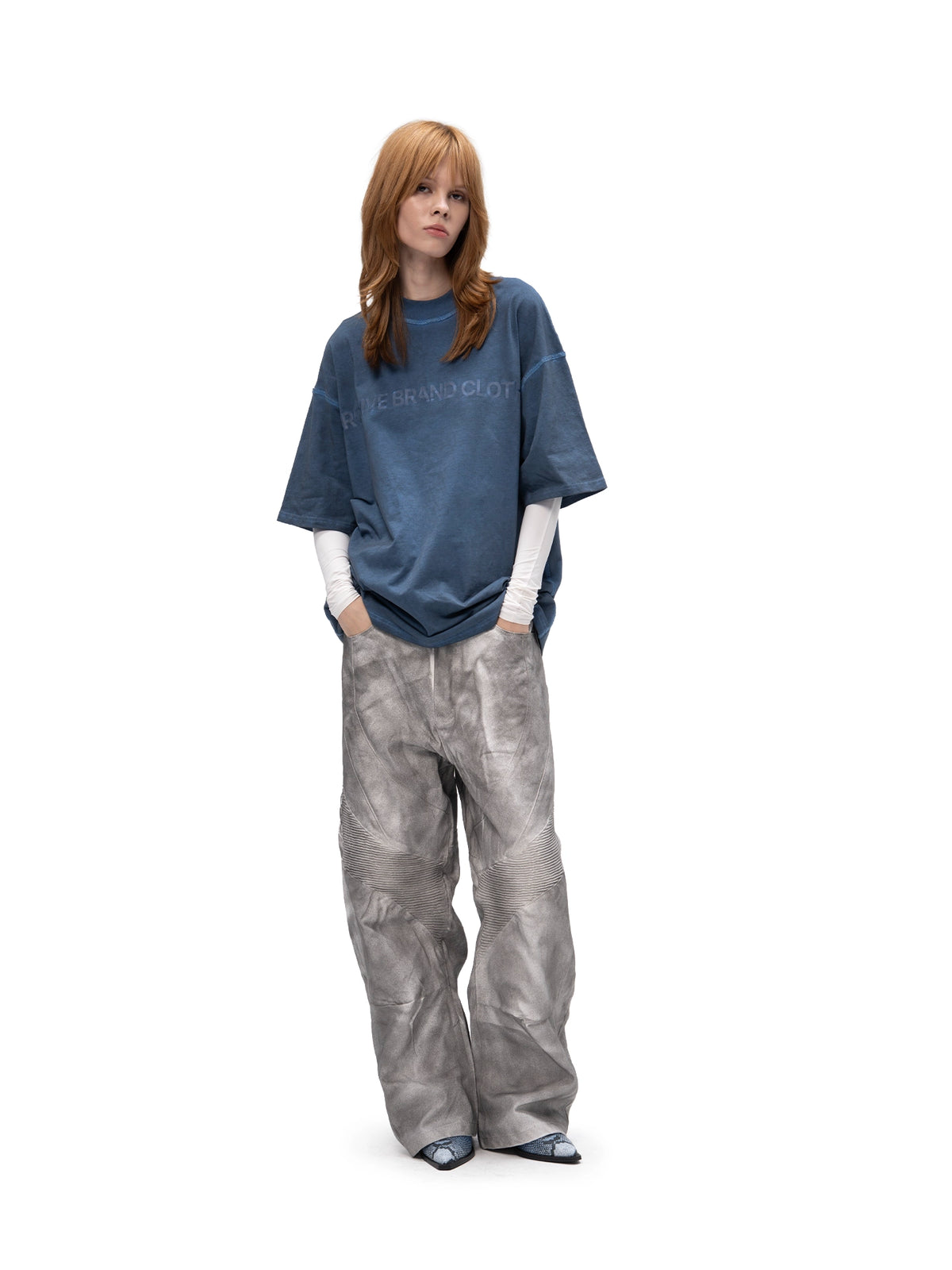 DOUBLE-SIDED T-SHIRT ABC BLUE