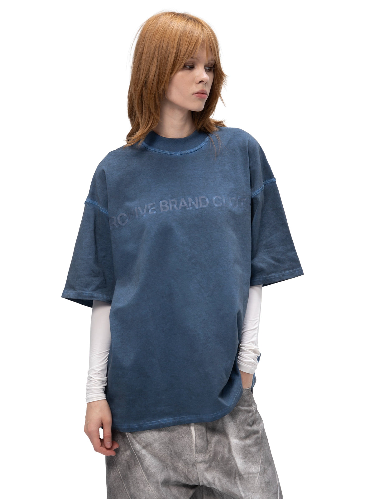 DOUBLE-SIDED T-SHIRT ABC BLUE
