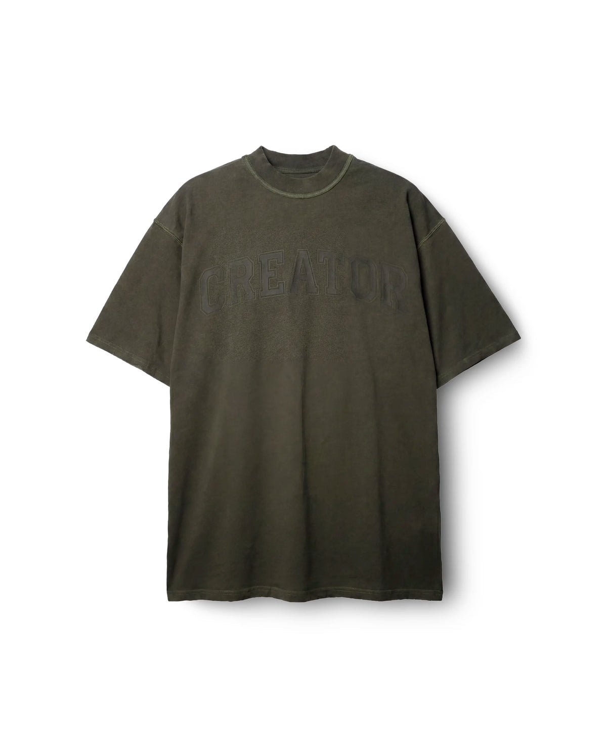ACID WASH T-SHIRT CREATOR KHAKI