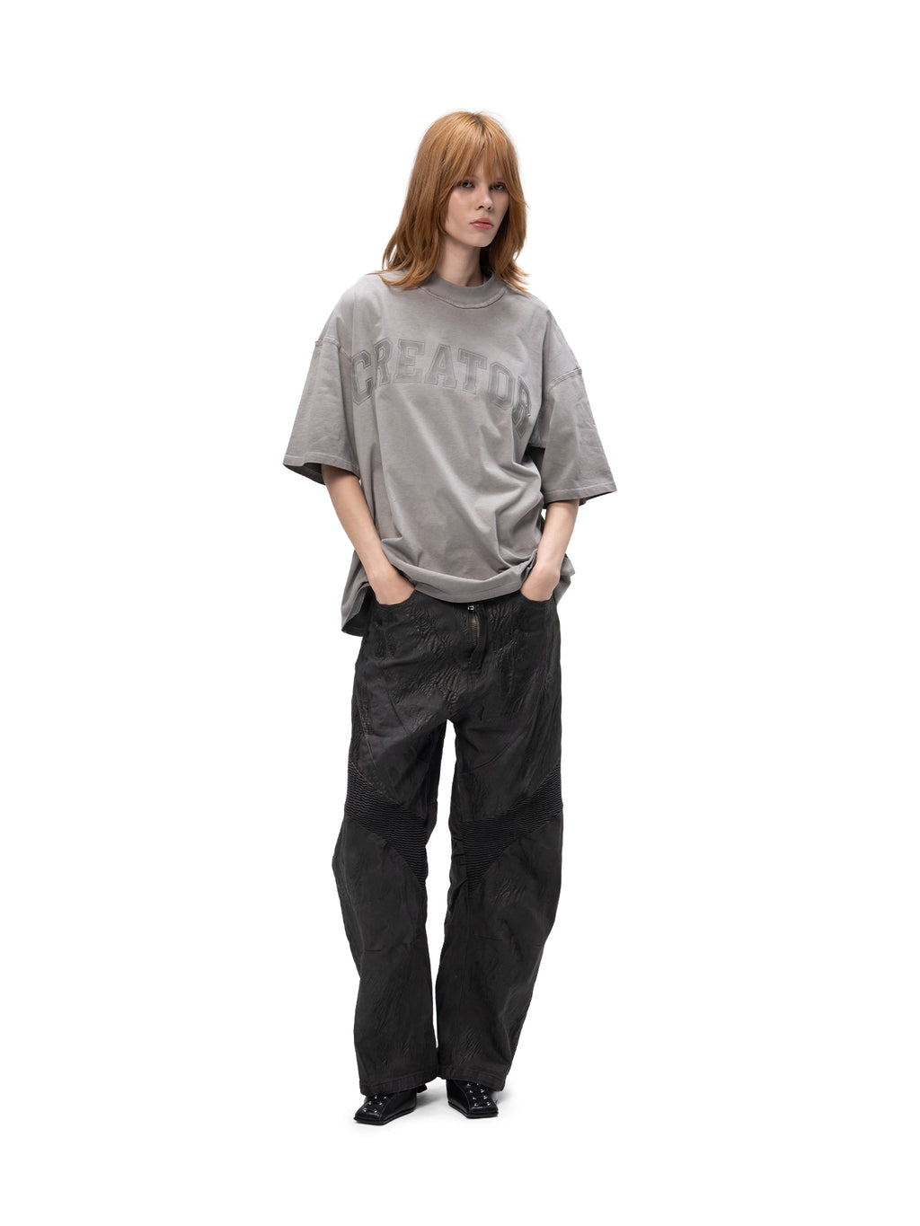ACID WASH T-SHIRT CREATOR GREY