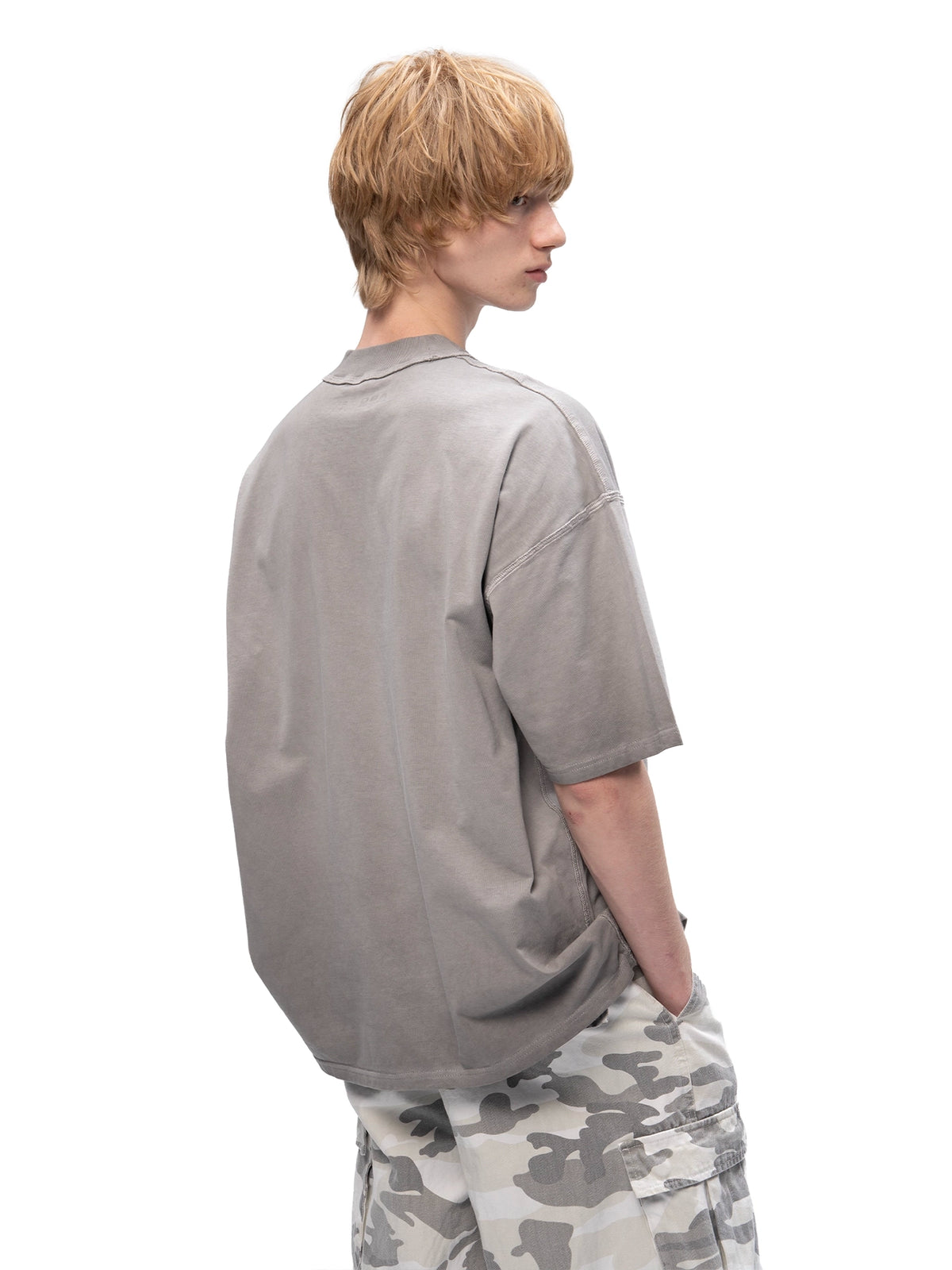ACID WASH T-SHIRT CREATOR GREY