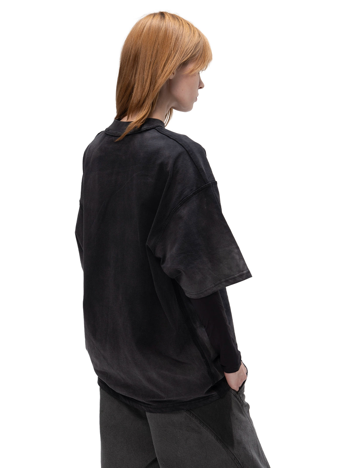 ACID WASH T-SHIRT CREATOR BLACK
