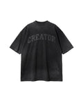 ACID WASH T-SHIRT CREATOR BLACK