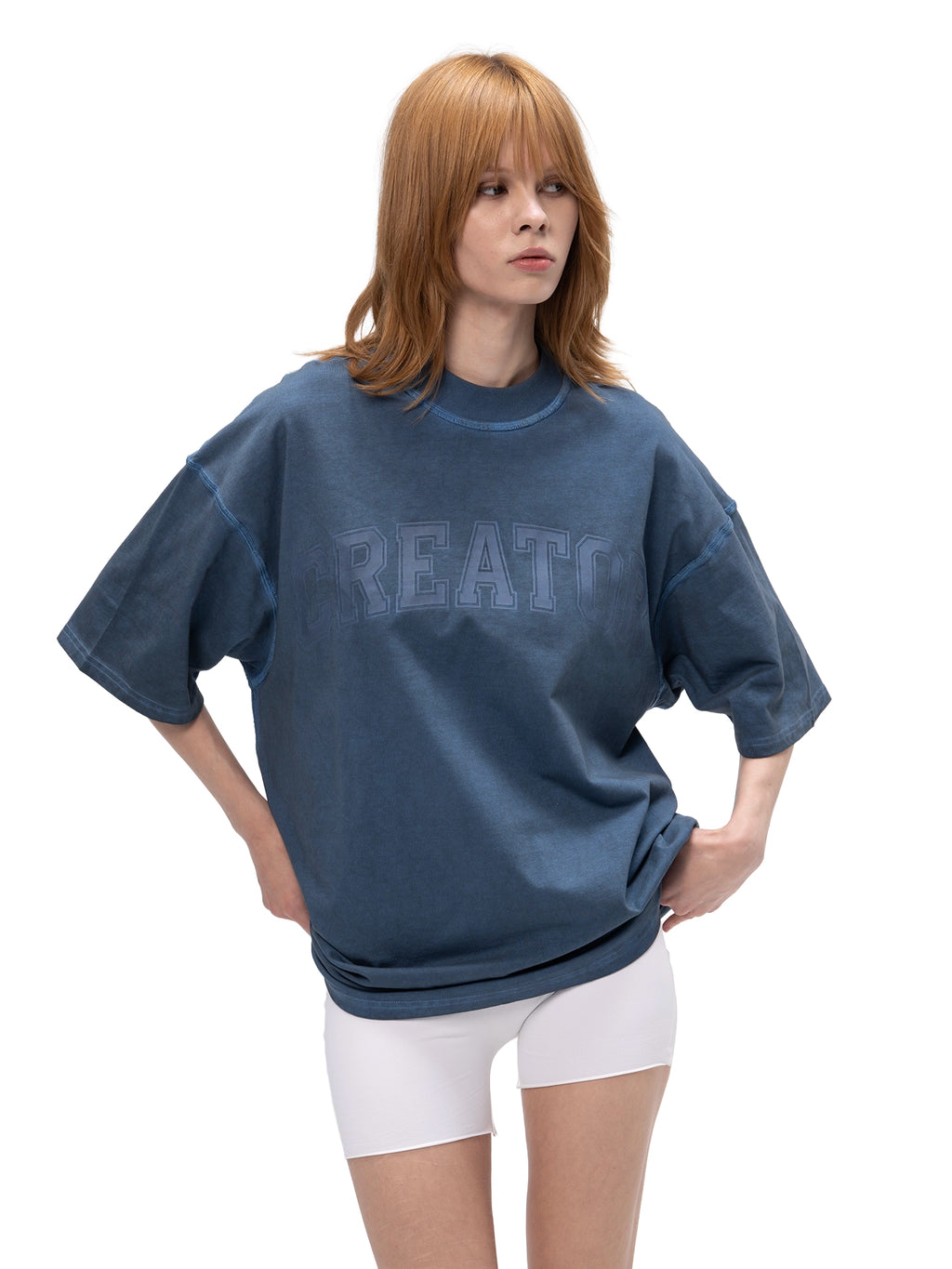 ACID WASH T-SHIRT CREATOR BLUE