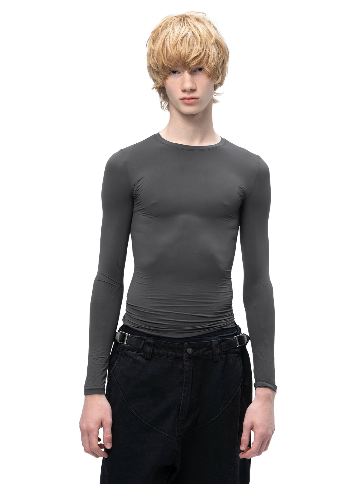 SECOND SKIN LONGSLEEVE ASPHALT