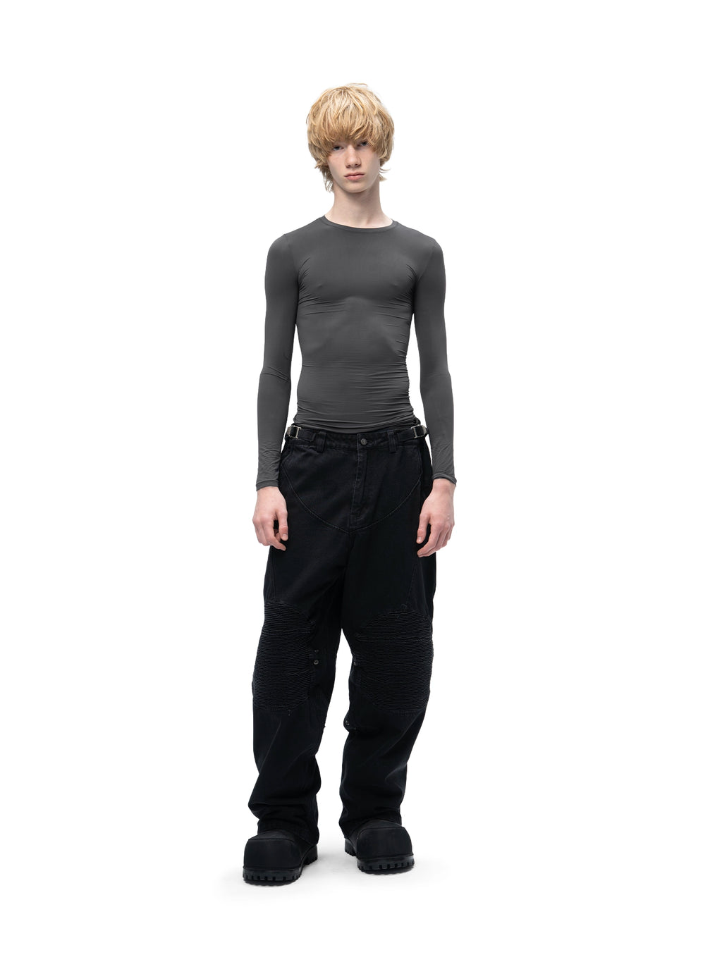 SECOND SKIN LONGSLEEVE ASPHALT