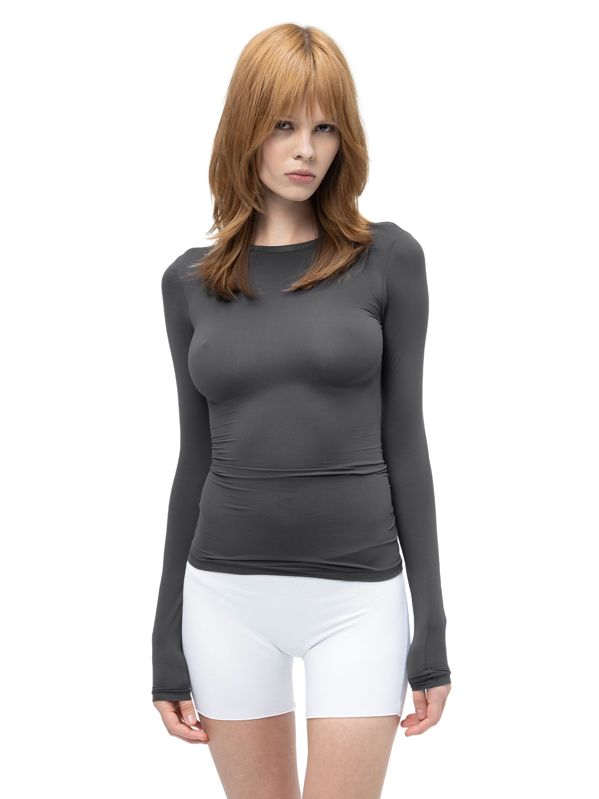 SECOND SKIN LONGSLEEVE ASPHALT