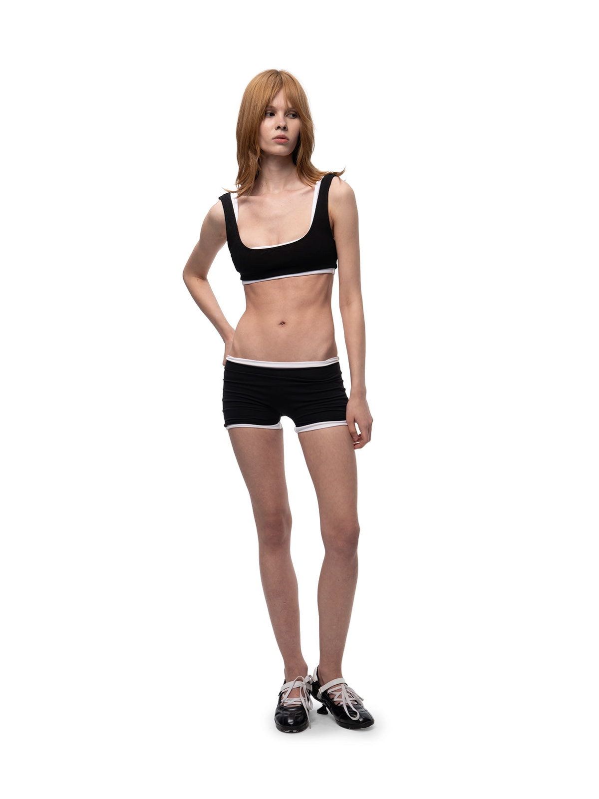 DOUBLE TOPS BLACK/WHITE