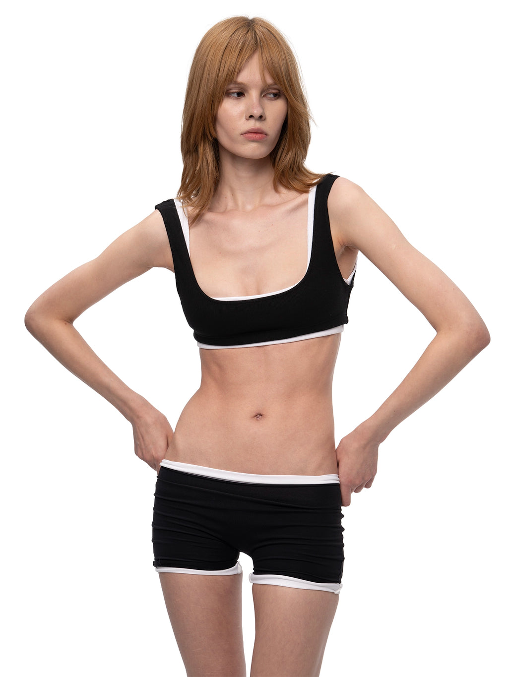 DOUBLE TOPS BLACK/WHITE