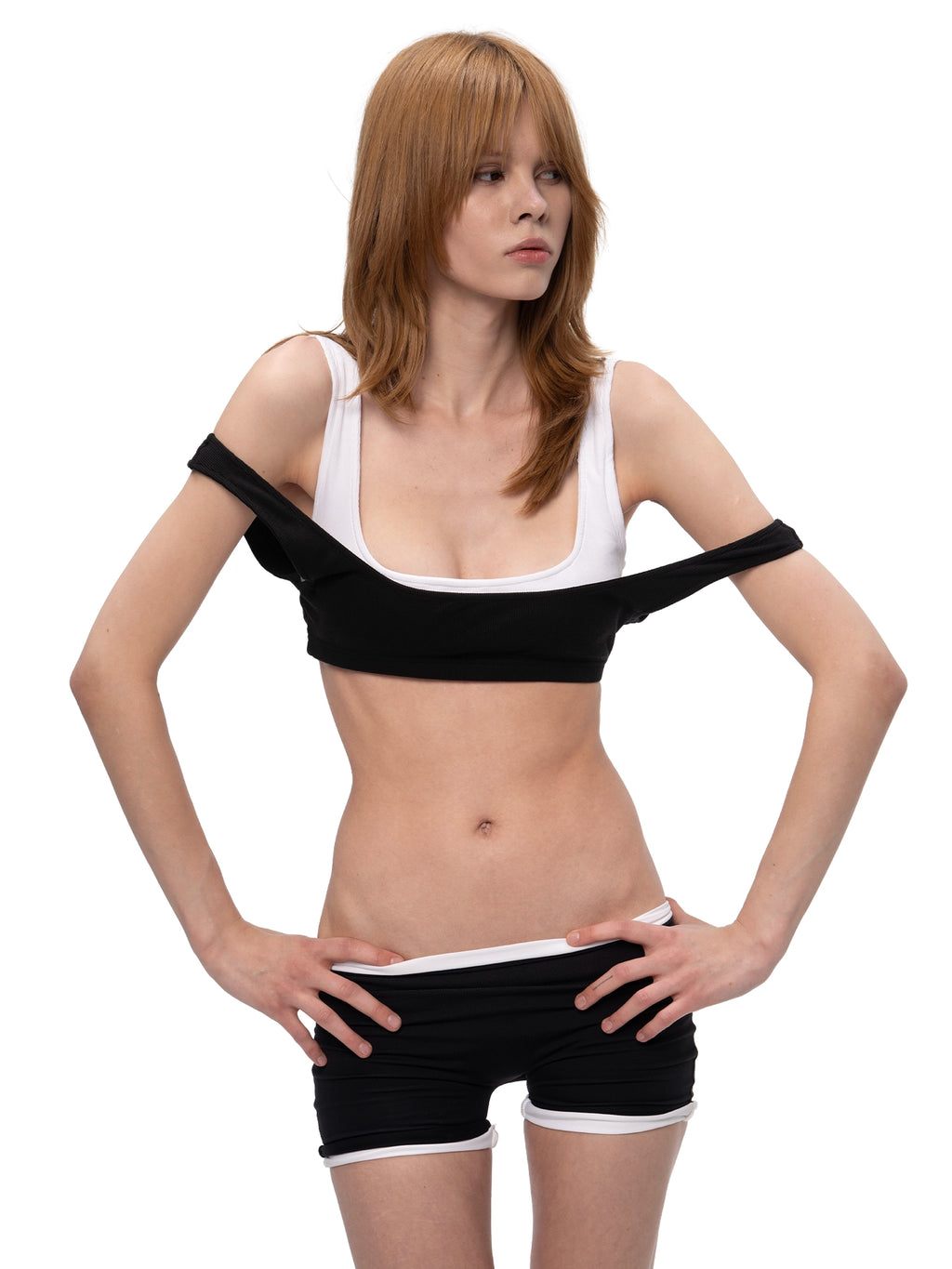 DOUBLE TOPS BLACK/WHITE