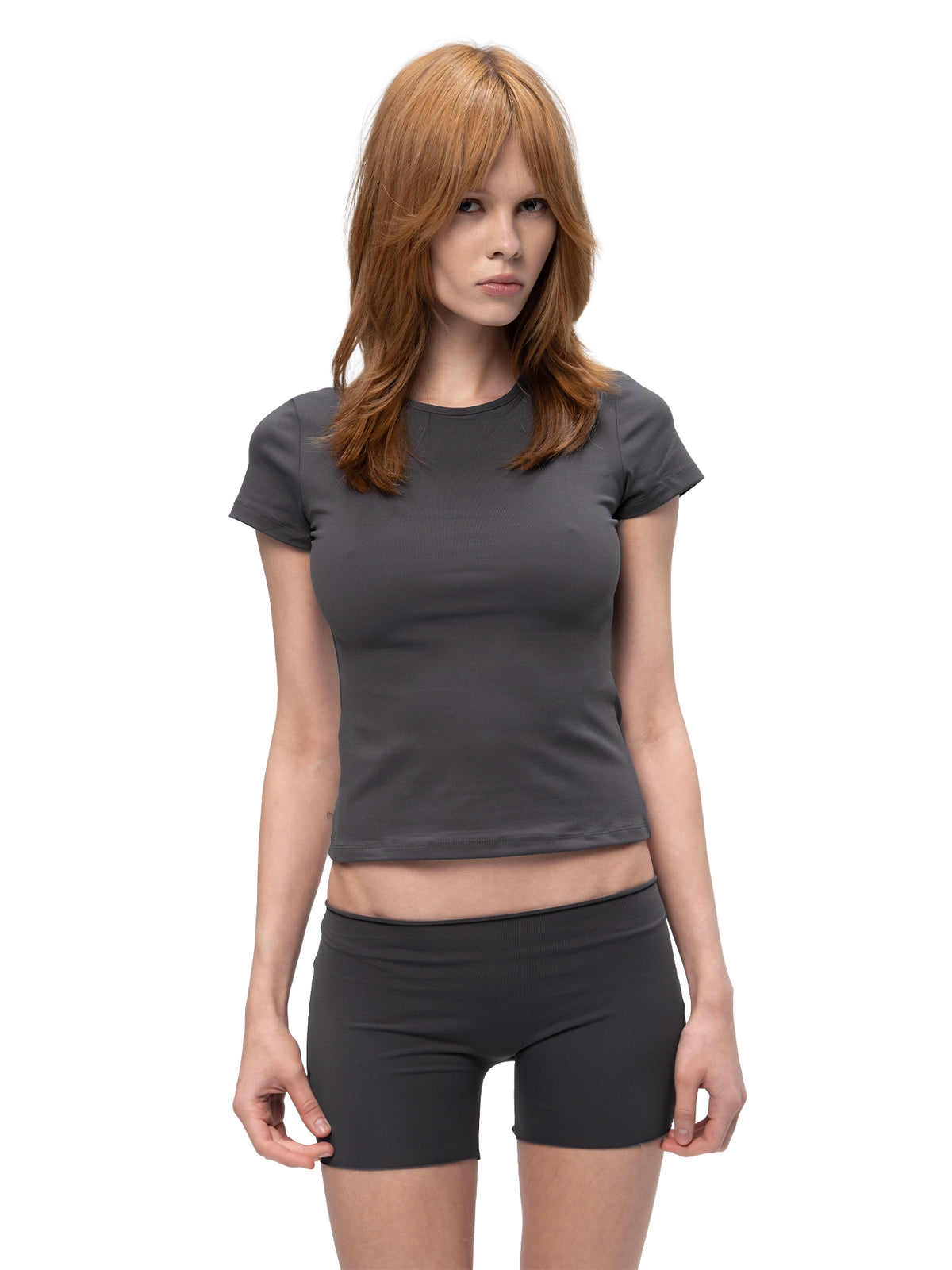 CROP SHORTS ASPHALT