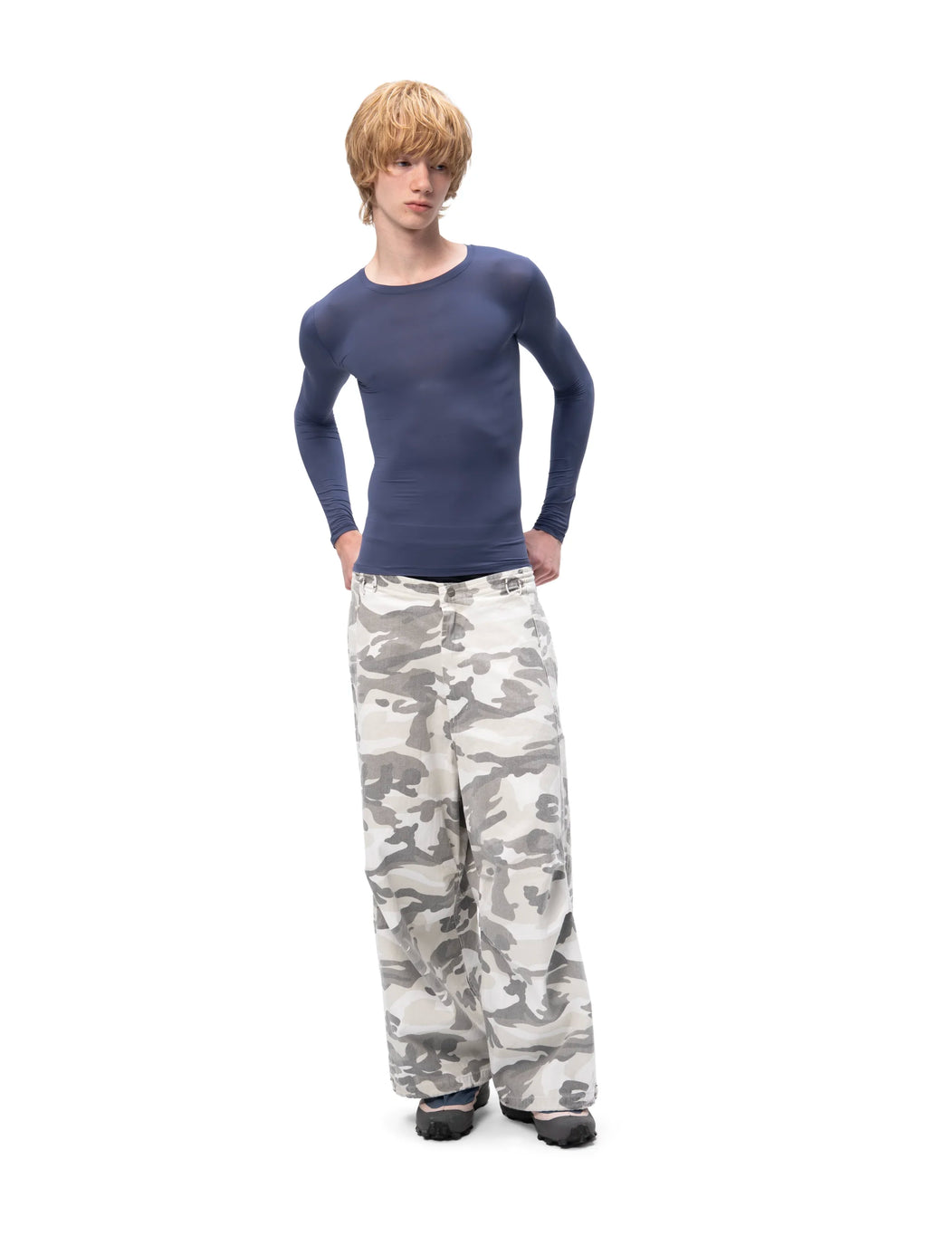 CARGO PANTS SNOW CAMO